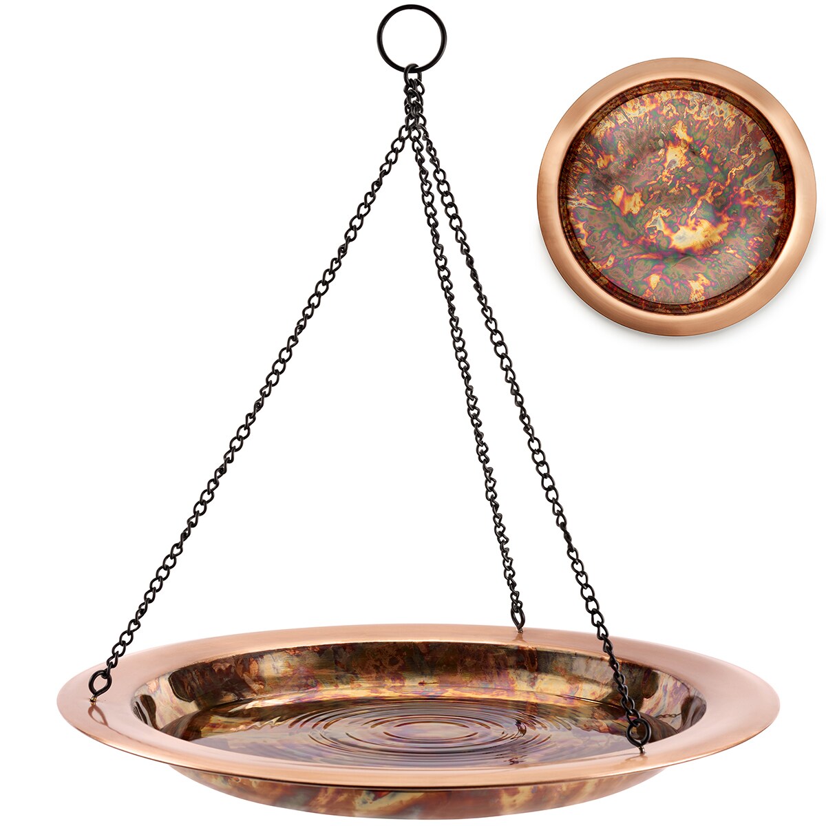 Good Directions BBH18-3 22-Inches H Fired Metal Complete birdbath