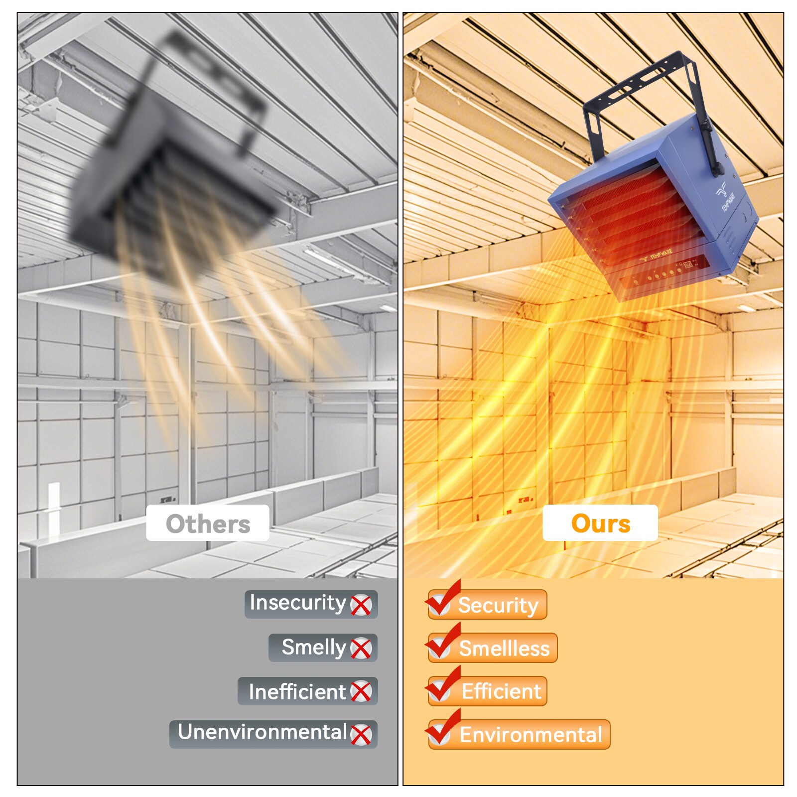TEMPWARE TW10000ER Electric-Garage-Heaters - View #5