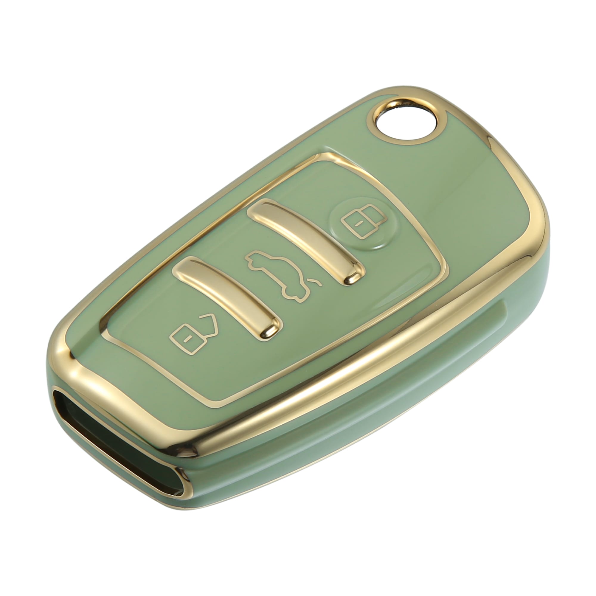 Unique Bargains - Car Key Fob Cover 3 Button Remote Key Fob Case TPU Button Full Protector Cover ...