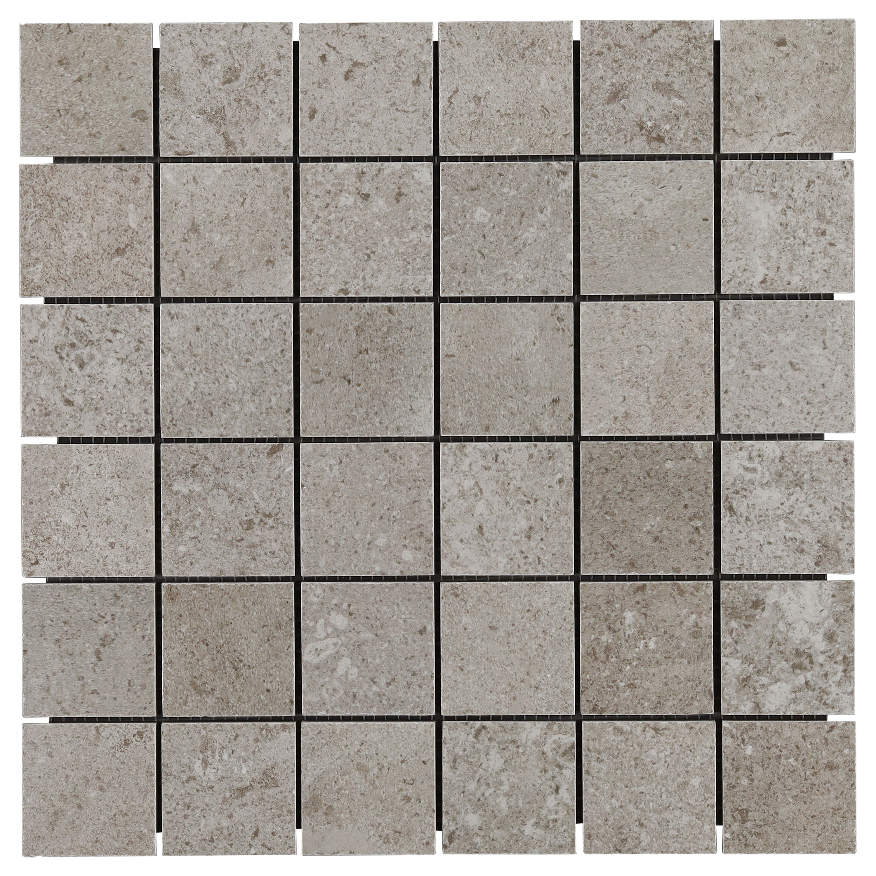 Apollo Tile (Sample) Floor and Wall Tile Wooden Gray 4-in x 4-in Matte Marble Uniform Squares Patterned Floor and Wall Tile