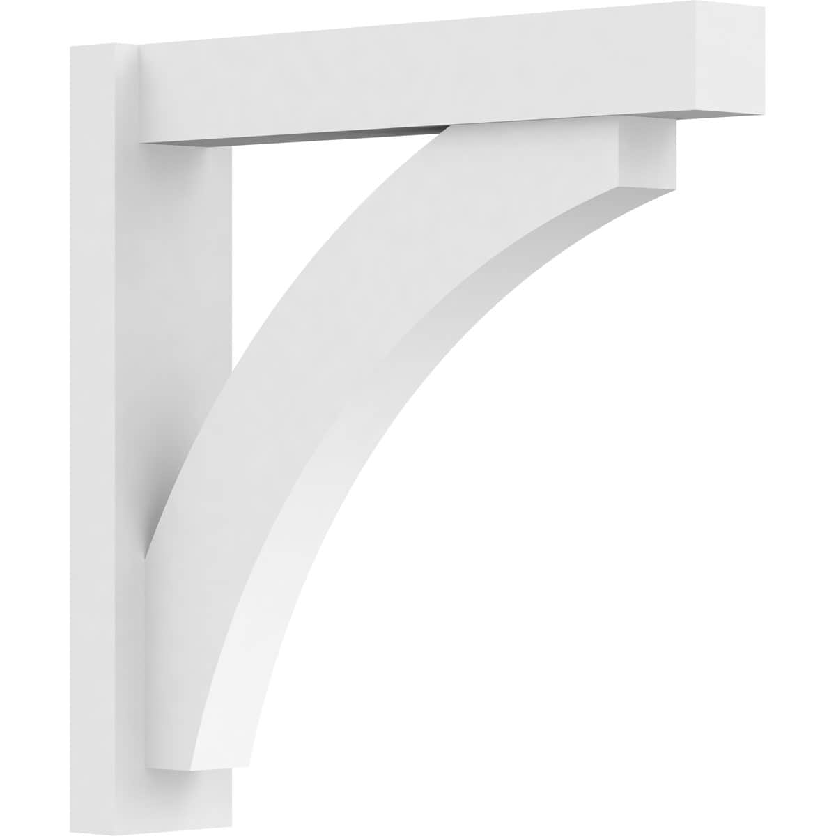 Ekena Millwork OUTP05X24X24THR05 5-in W X 24-in D X 24-in H Thorton Architectural Grade PVC Outlooker with Block Ends