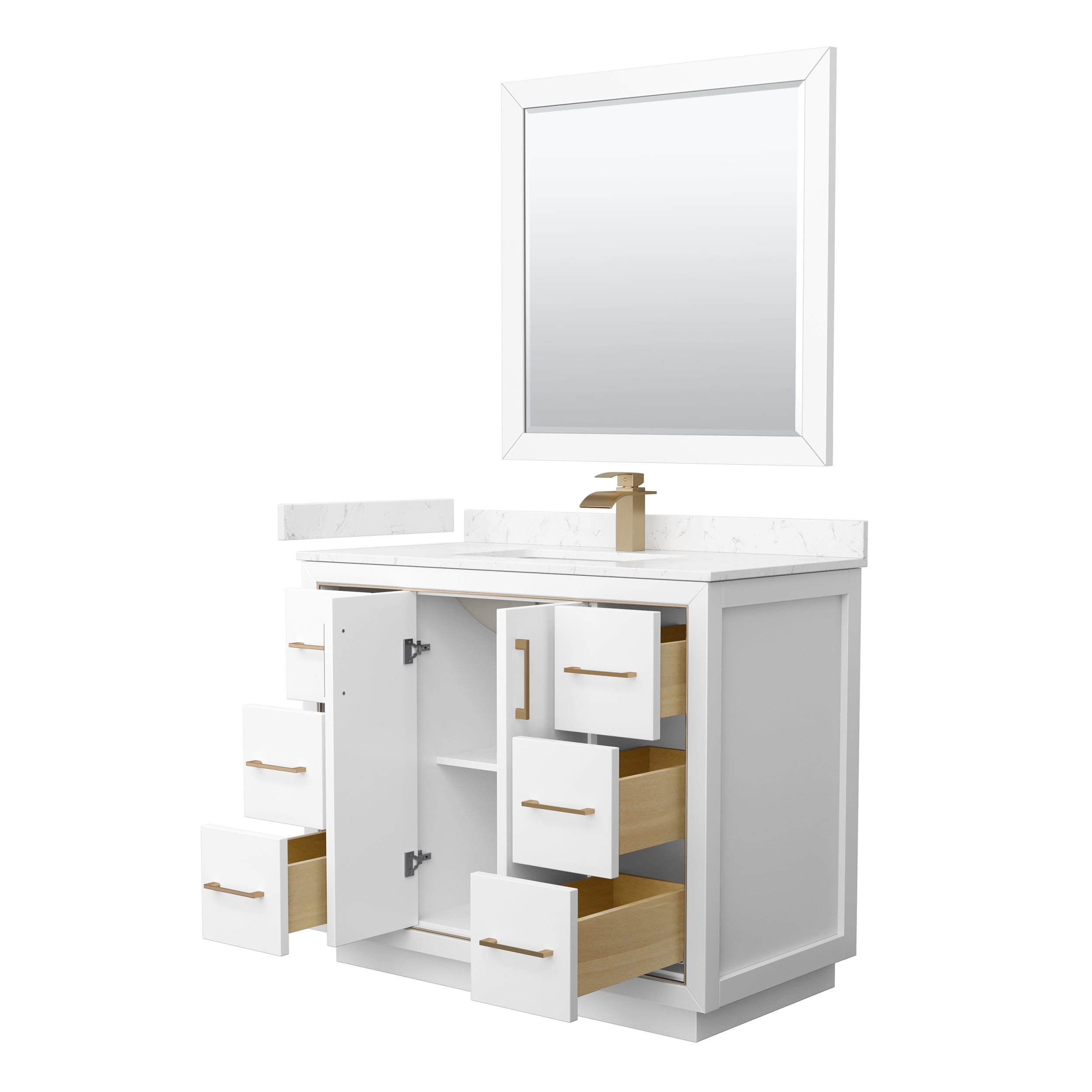 Wyndham Collection WCF111142SWZC2UNSM34 Bath-Vanity-Combo - View #2