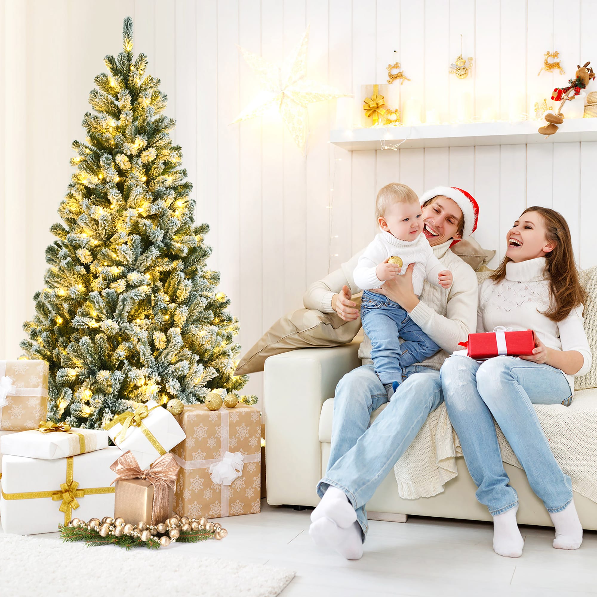 Costway CM23442US Artificial-Christmas-Trees - View #5