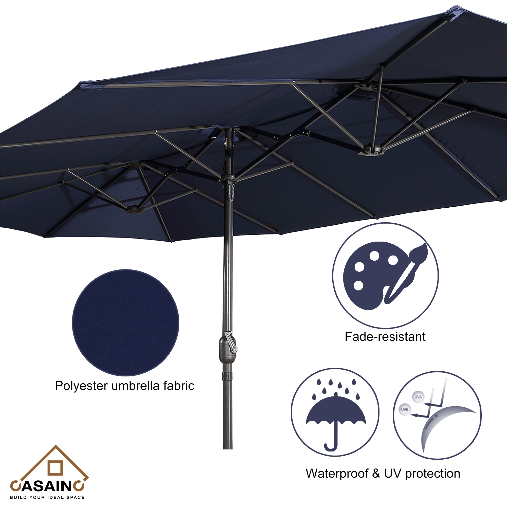 CASAINC WF-SM-RLED300LB-H Umbrellas-2 - View #2