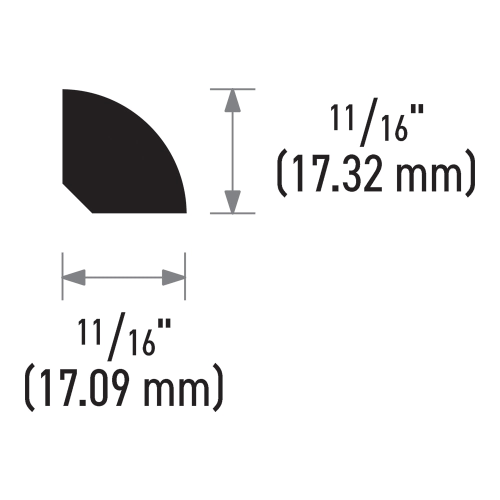 allen + roth 106-PFMDF12 Quarter-Round-Moulding - View #5