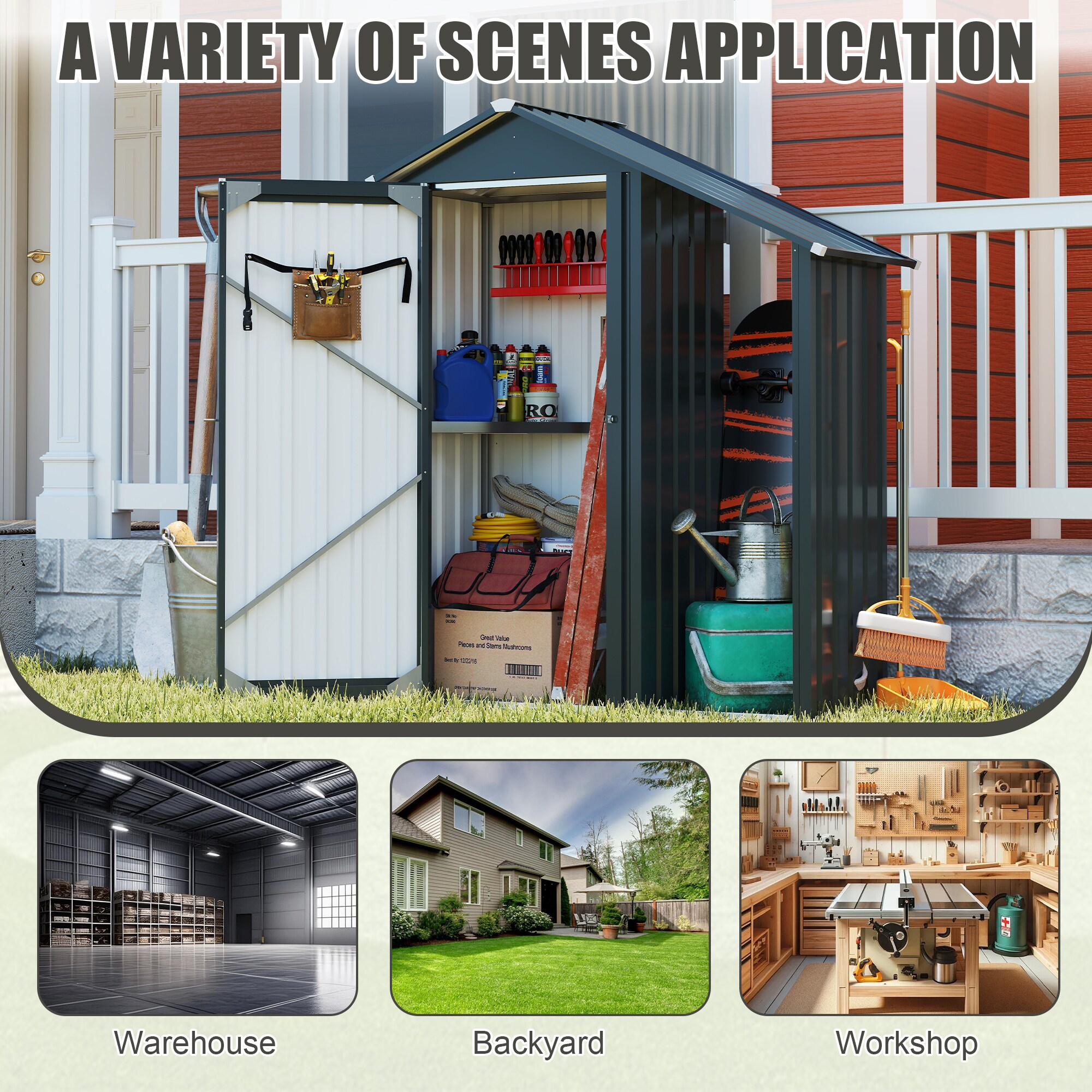 Mondawe MO-CP-83839 Metal-Storage-Buildings-Sheds - View #7