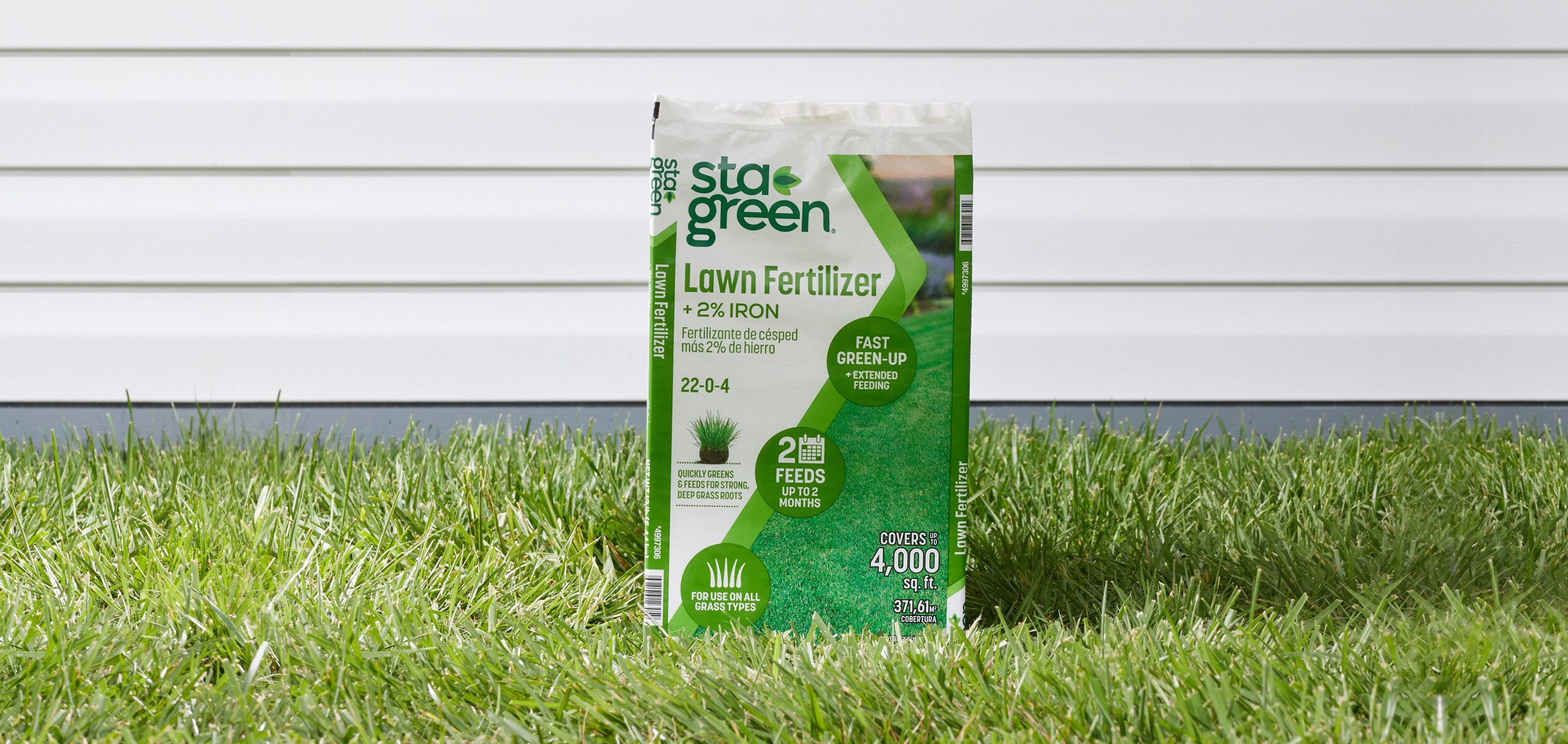 Sta-Green All Season Plus Iron 12-lb 4000-sq ft 22-0-4 All-purpose Fertilizer