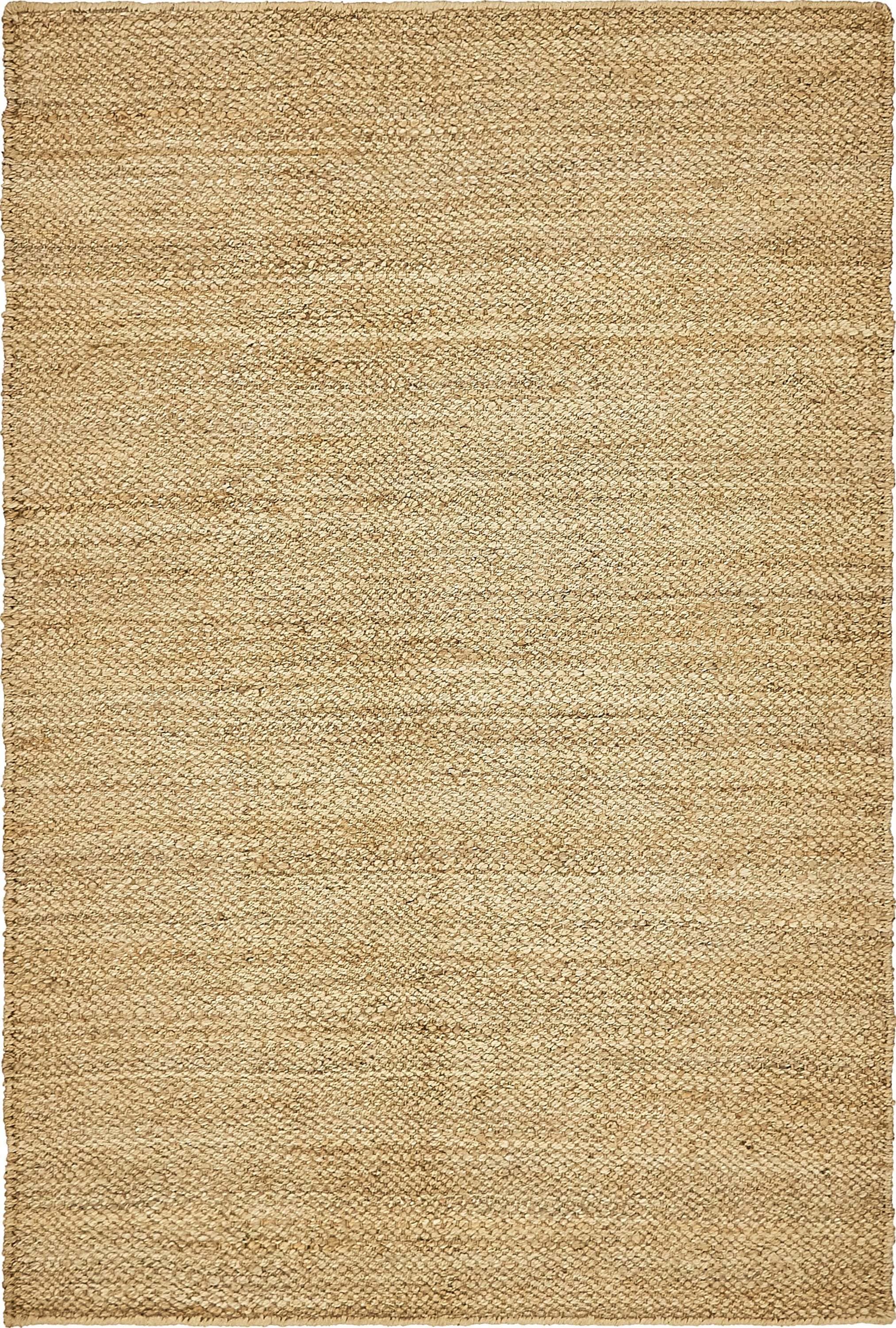 Natural 5x8 Handwoven Chunky Jute Indoor Area Rug