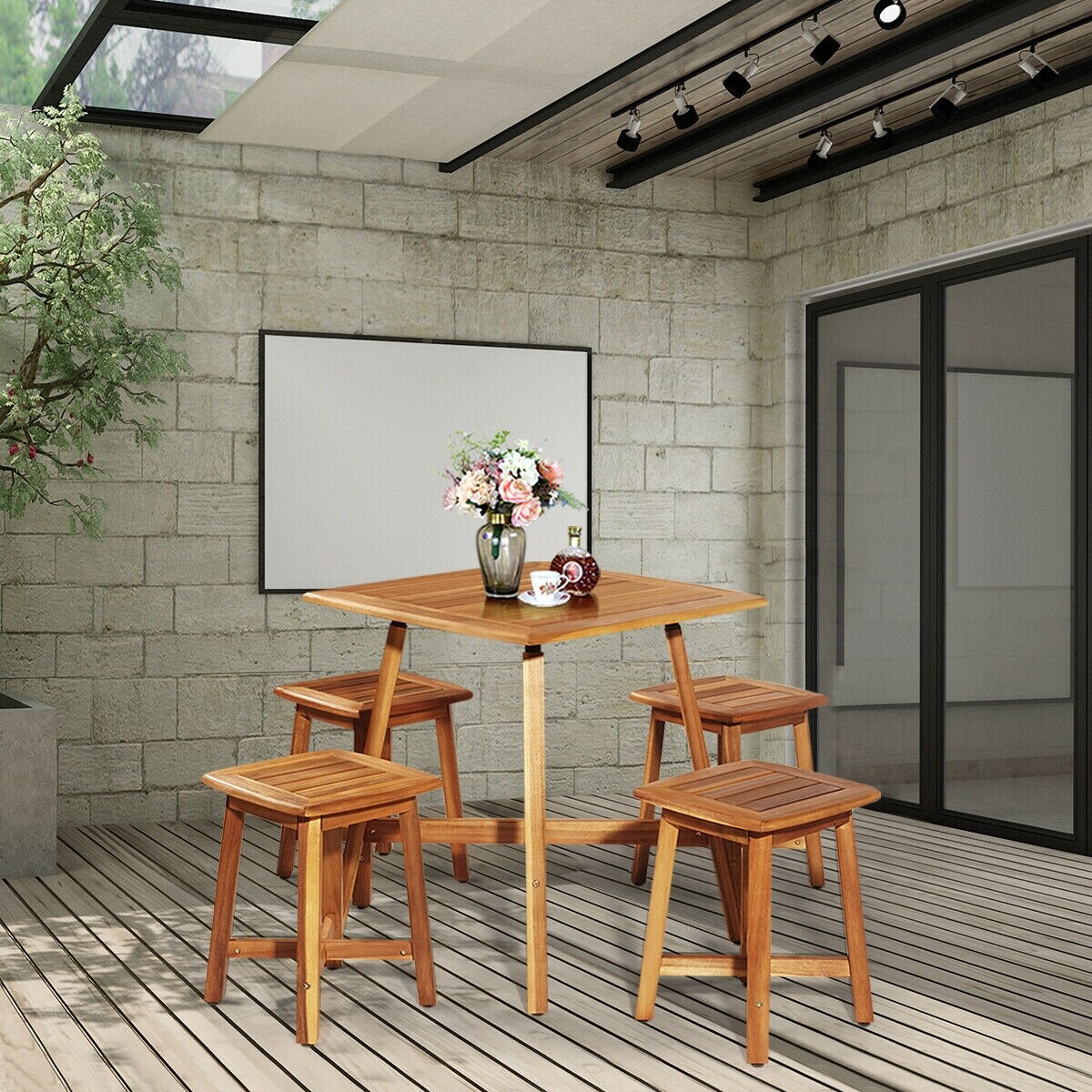 Forclover HYFC-5PC874 Patio-Dining-Sets - View #3