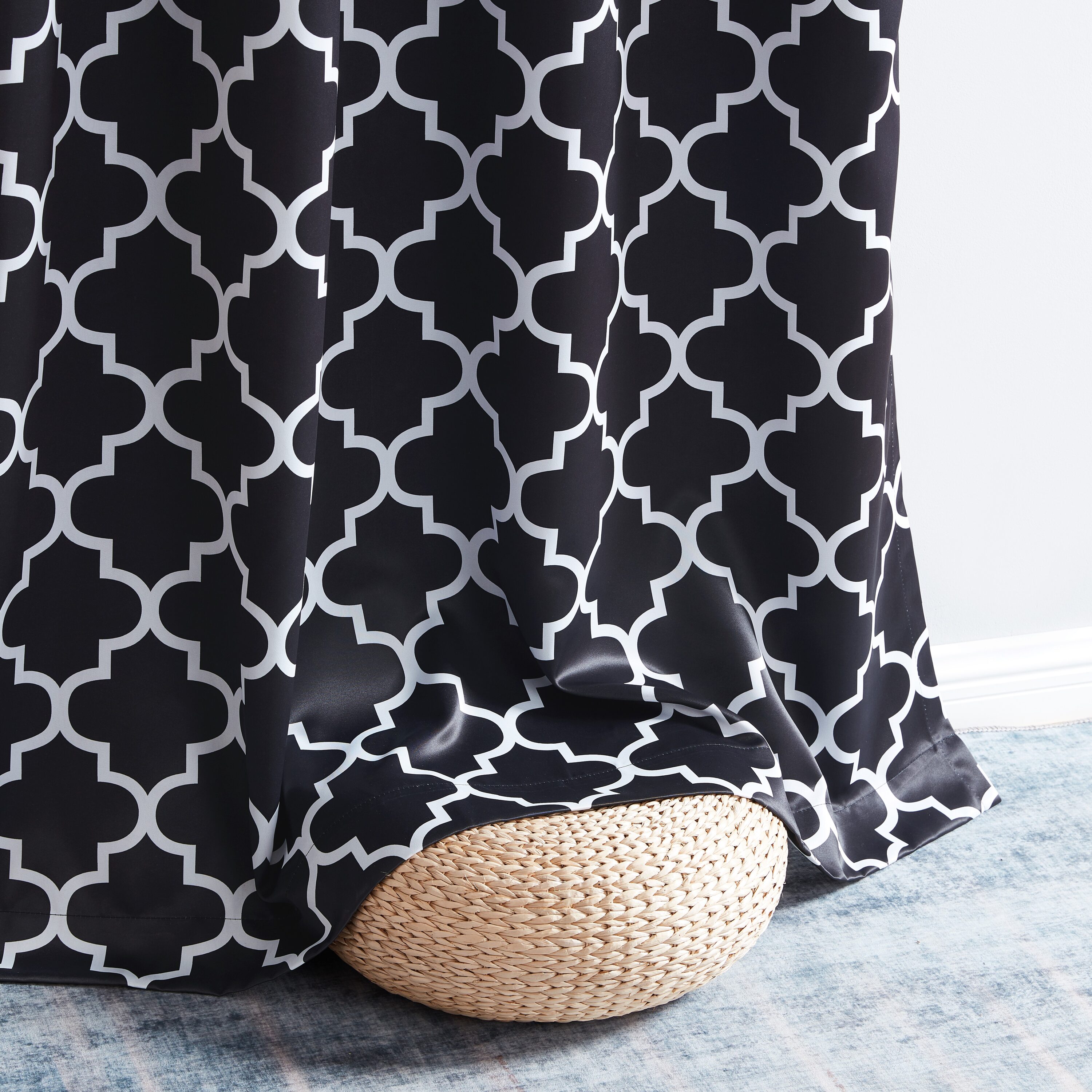 HLC.me LTTCPRNT-3784BLK curtains - View #5