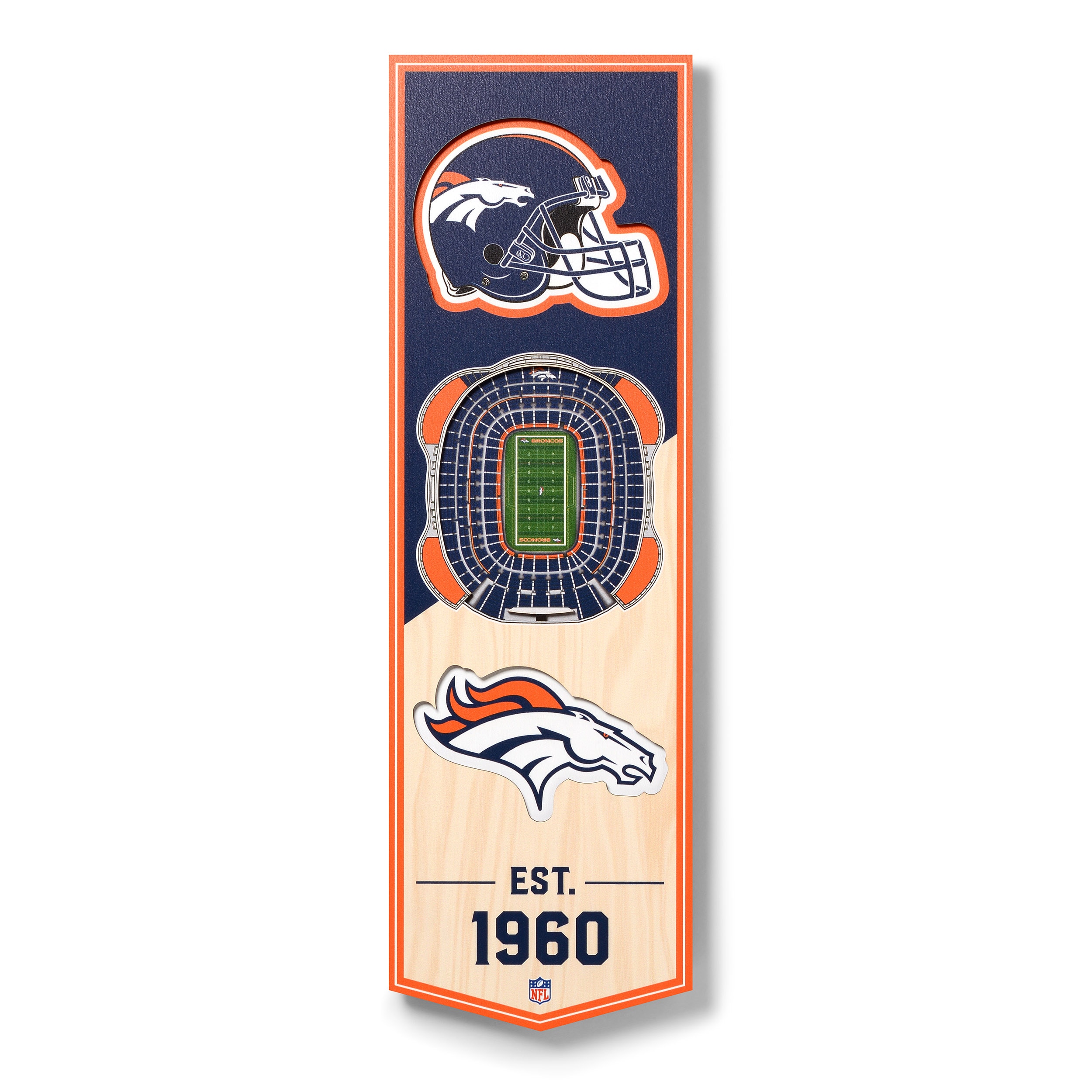 Denver Broncos NFL On Fire Towel