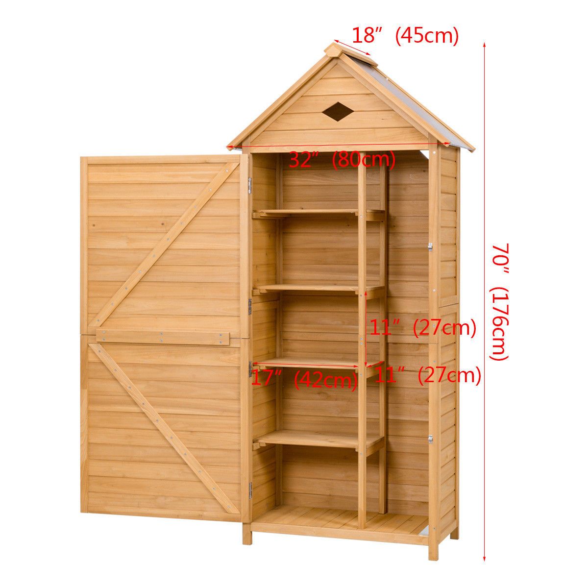 Slickblue D-CO-6733PO Wood-Storage-Buildings - View #3