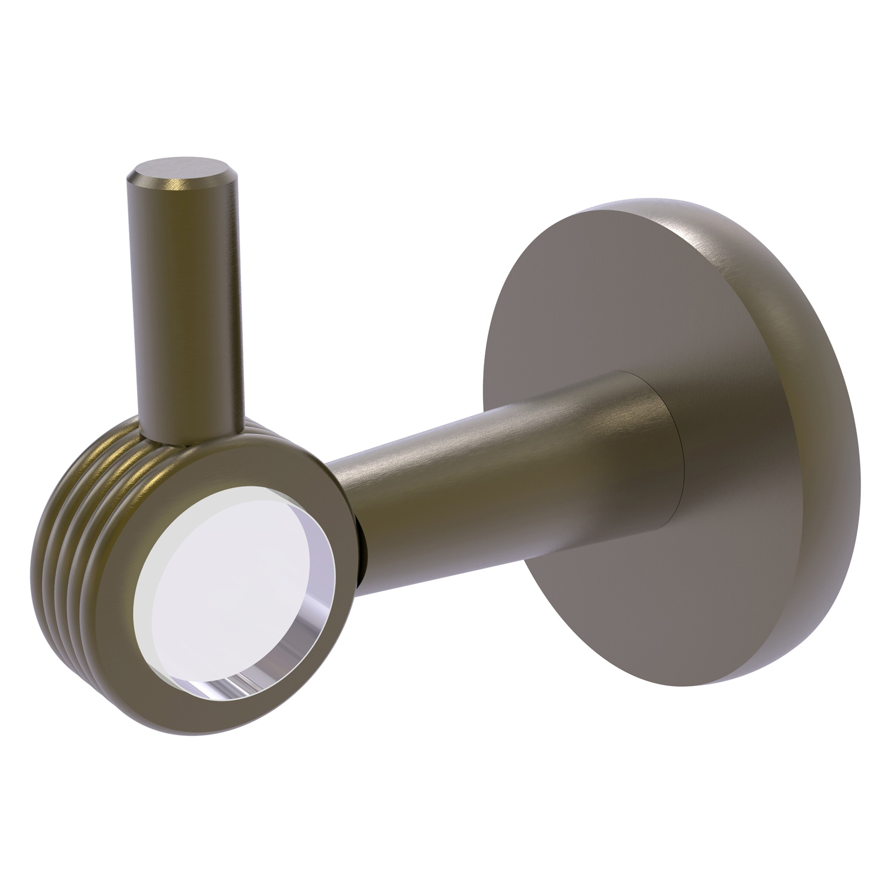 Allied Brass CV-20G-ABR Clearview Antique Brass Single -Hook Wall mount Towel Hook