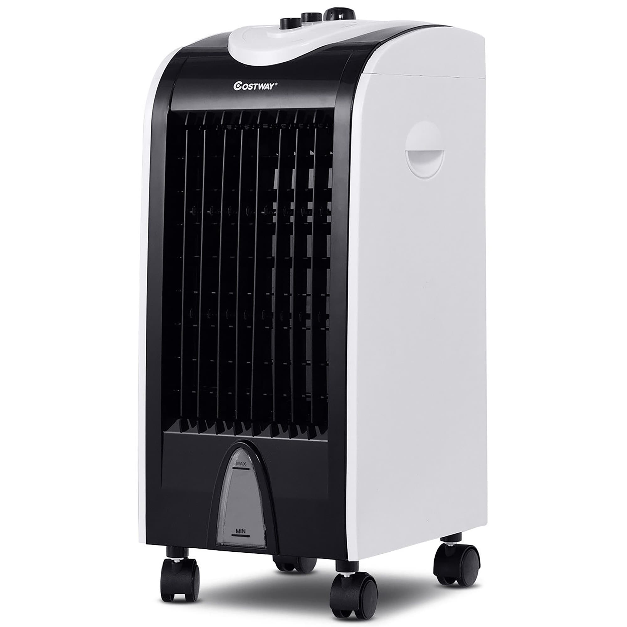 CASAINC CACSW67 11-Inches 110 -Volt 3 -Speed High Velocity Indoor Black+White Tower Fan with Remote