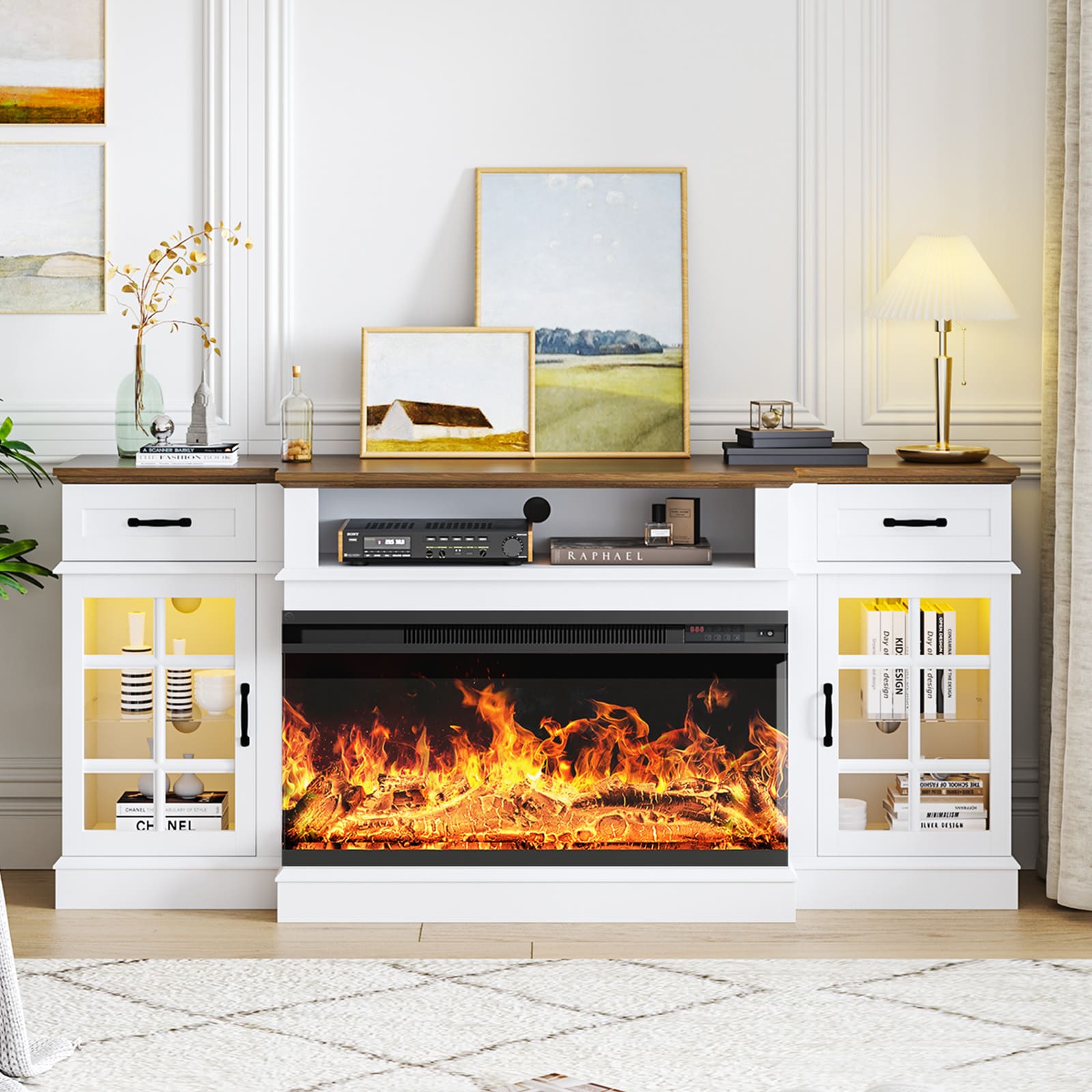 AOXUN AX-41870WB Electric-Fireplaces - View #9