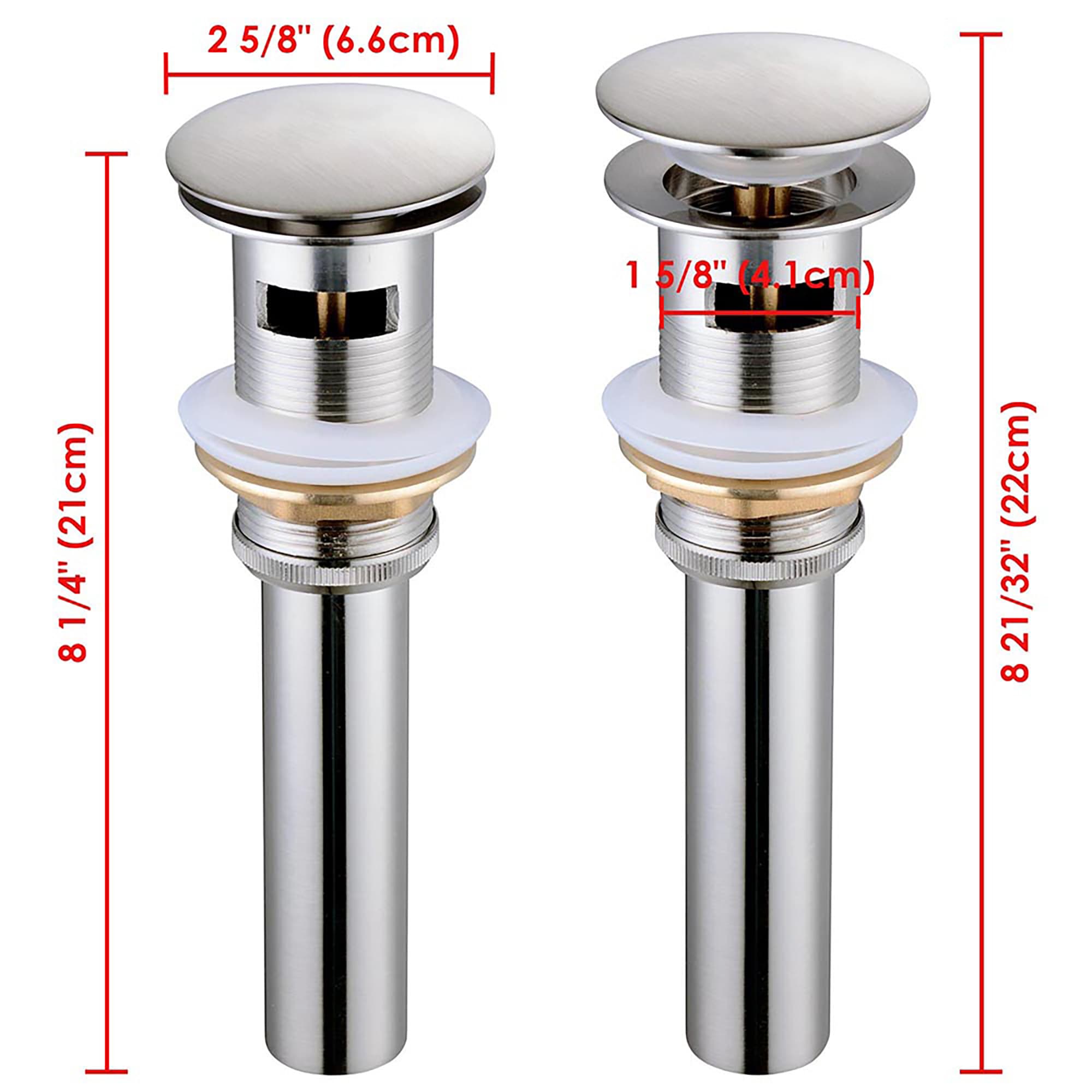 Yescom 81DRN004-B40OV-BN-LO Popup-Drains-Accessories - View #2