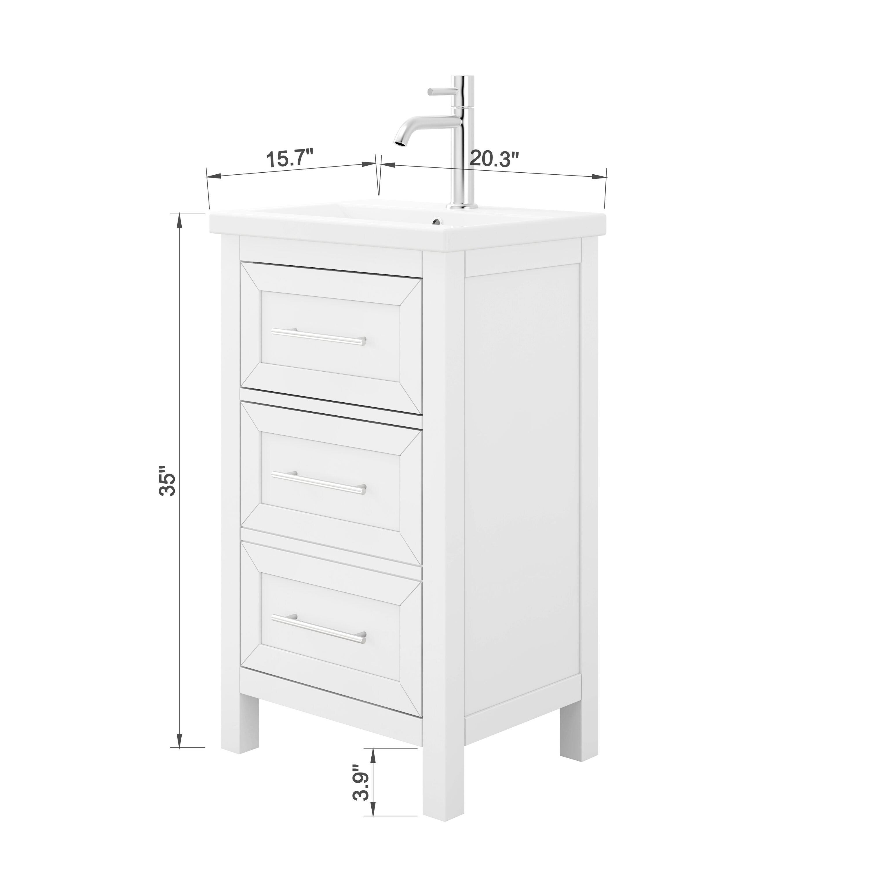 TJAmerican TJ02-22V2016WH Bath-Vanity-Combo - View #5