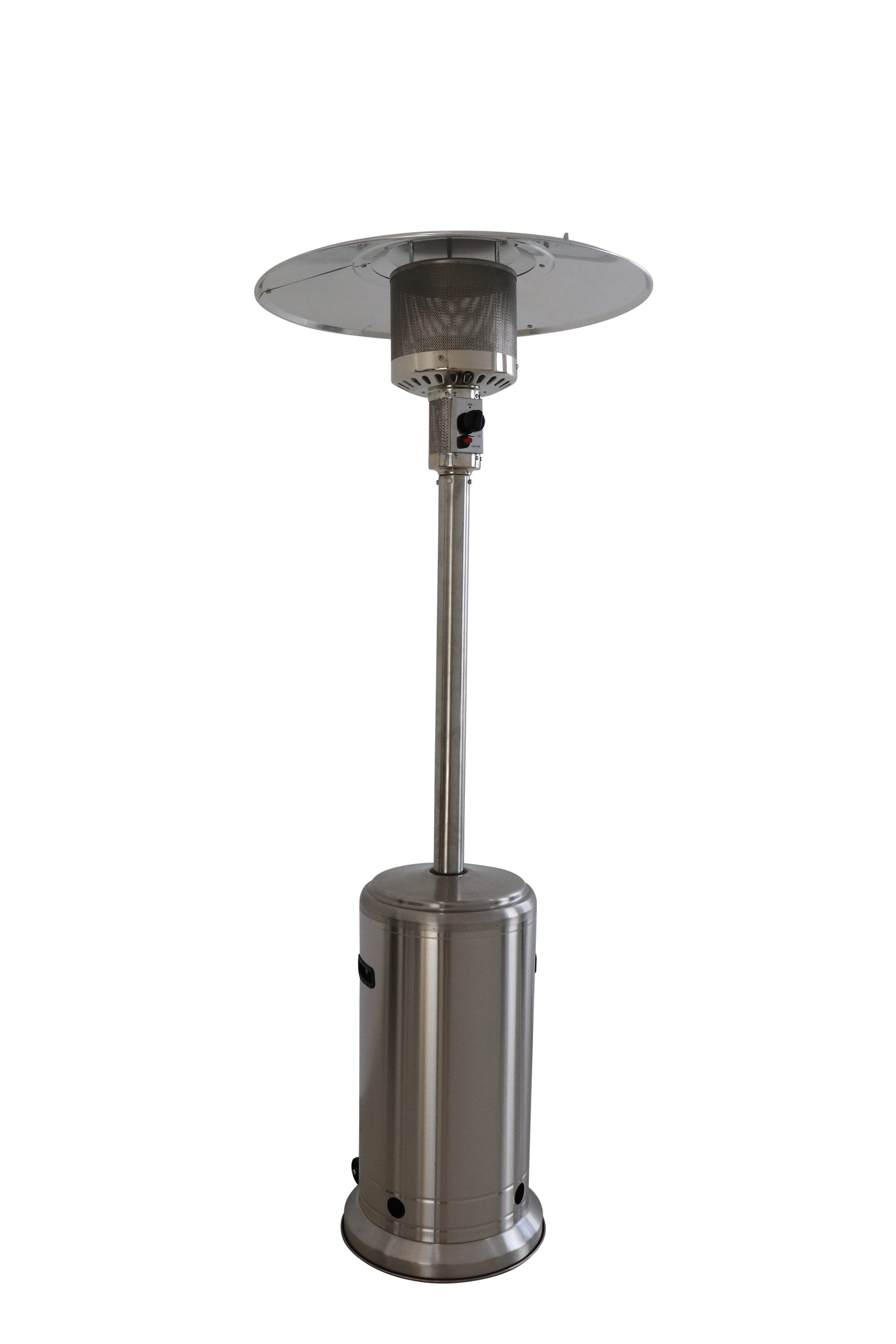 Siavonce XH218102 46000 -BTU Steel Gray Aluminum Floorstanding Liquid propane Patio Heater