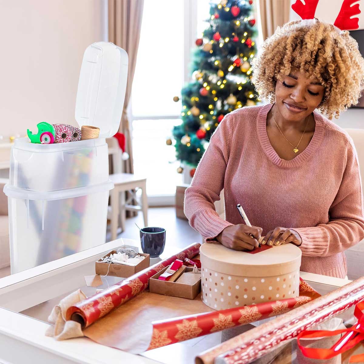 Aoibox LABGS2925 Wrapping-Paper-Storage - View #3