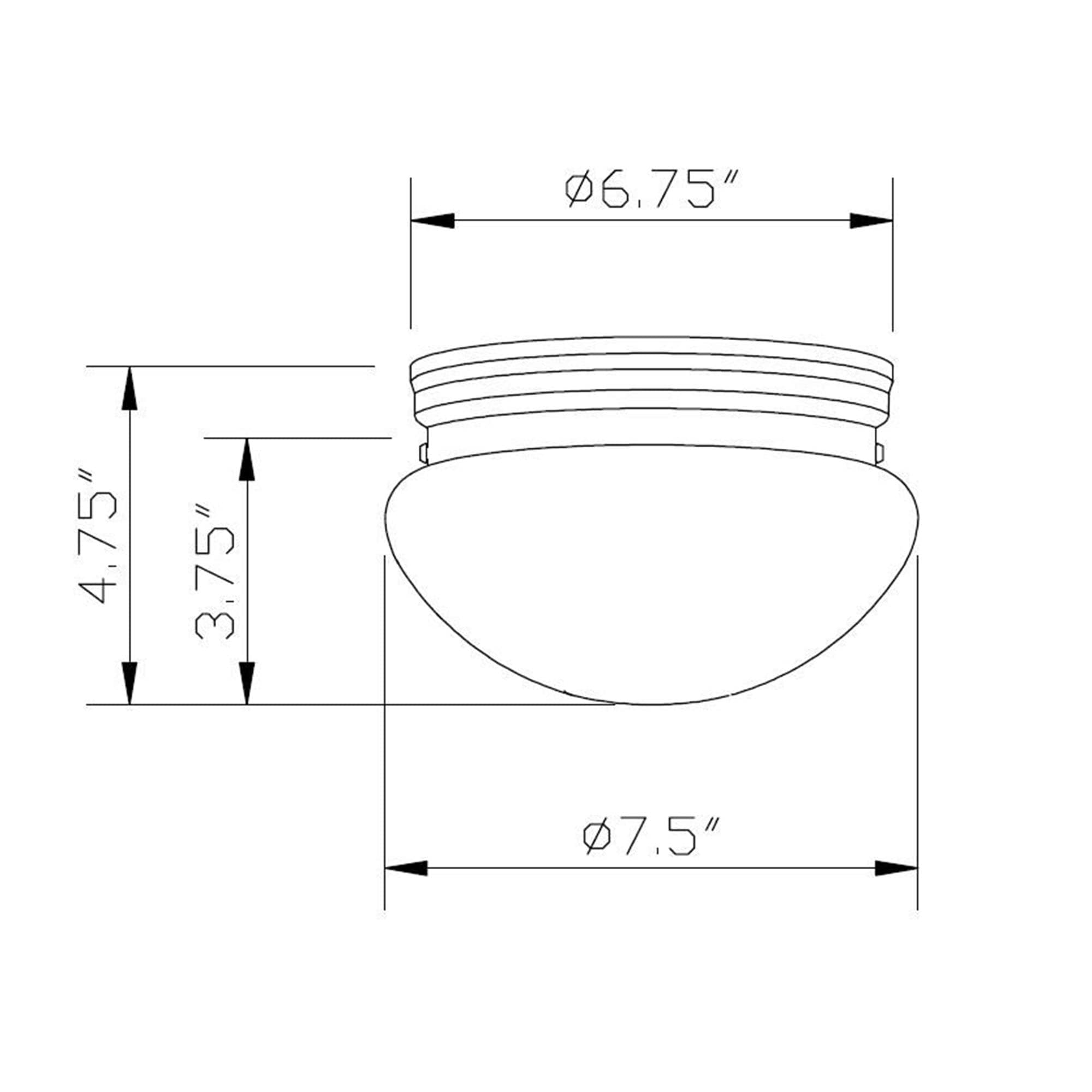 Forte Lighting 6002-3 flushmounts - View #2