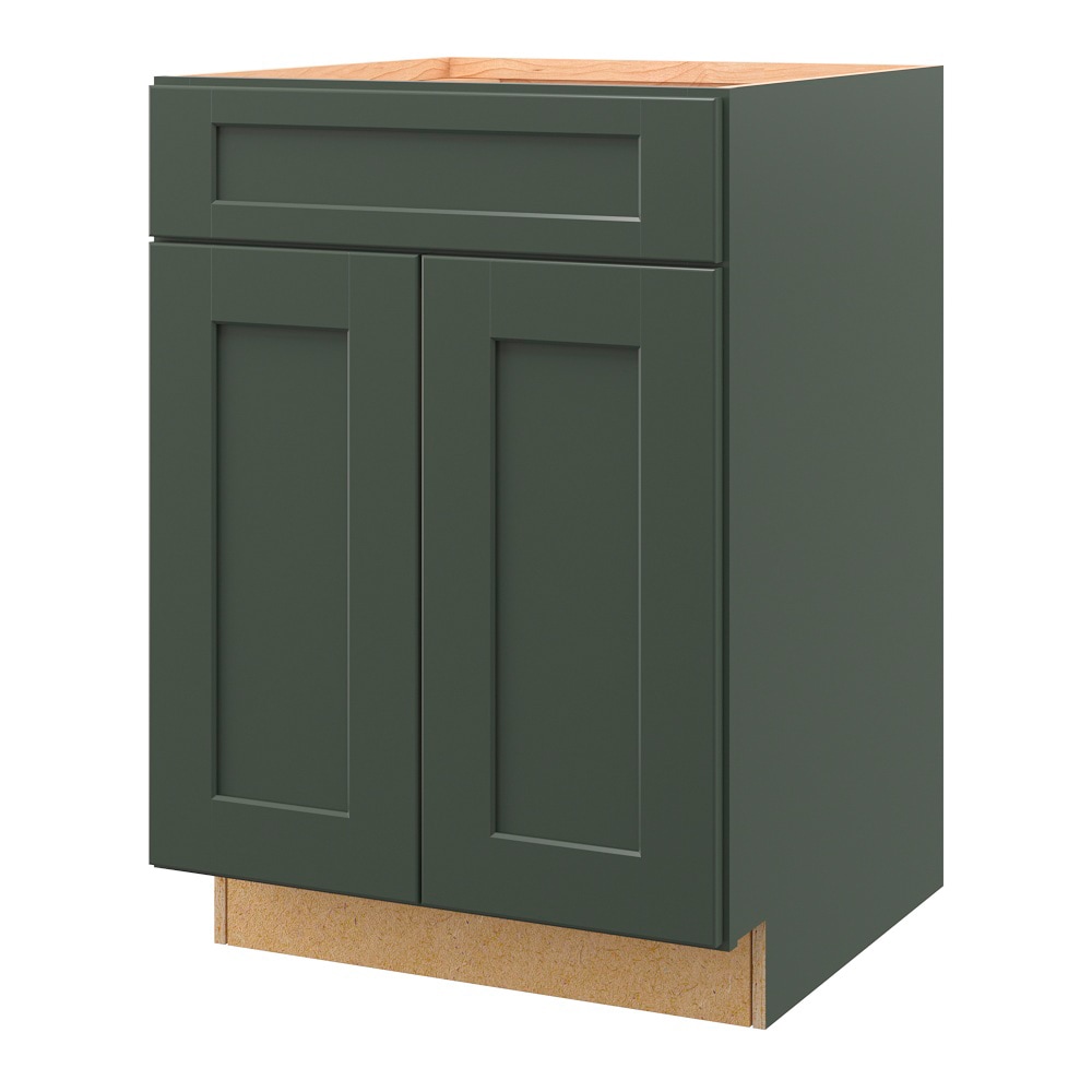 Allen + Roth Aveley 36-in W x 34.5-in H x 24-in D Linen Maple Drawer Base Semi-Custom Cabinet 21363Av