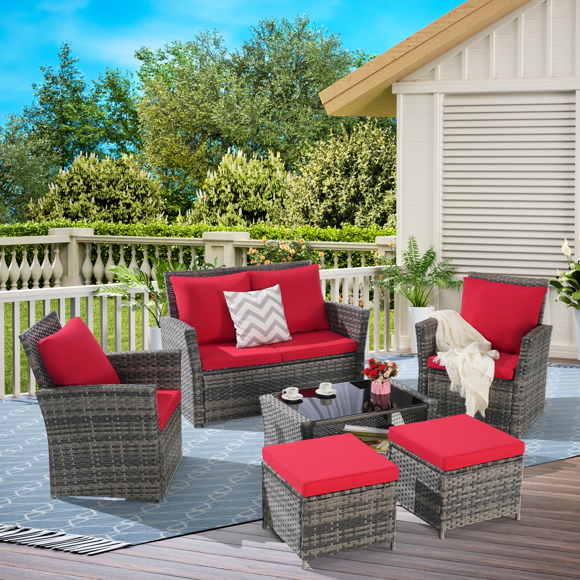 SINOFURN SYB670038RD Patio-Conversation-Sets - View #8