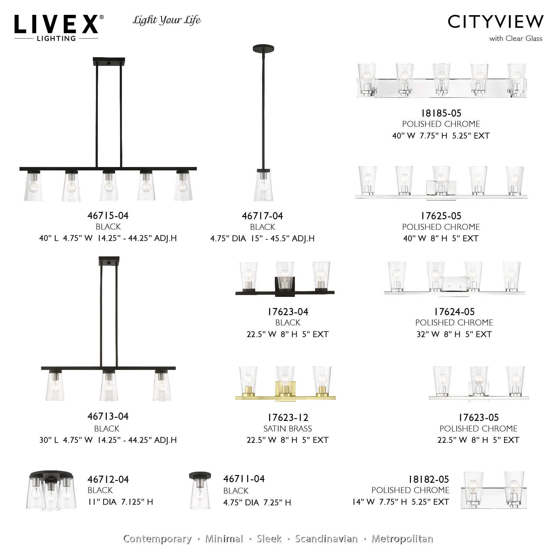 Black and Brushed Nickel Glass Indoor/Outdoor Flush Mount Light