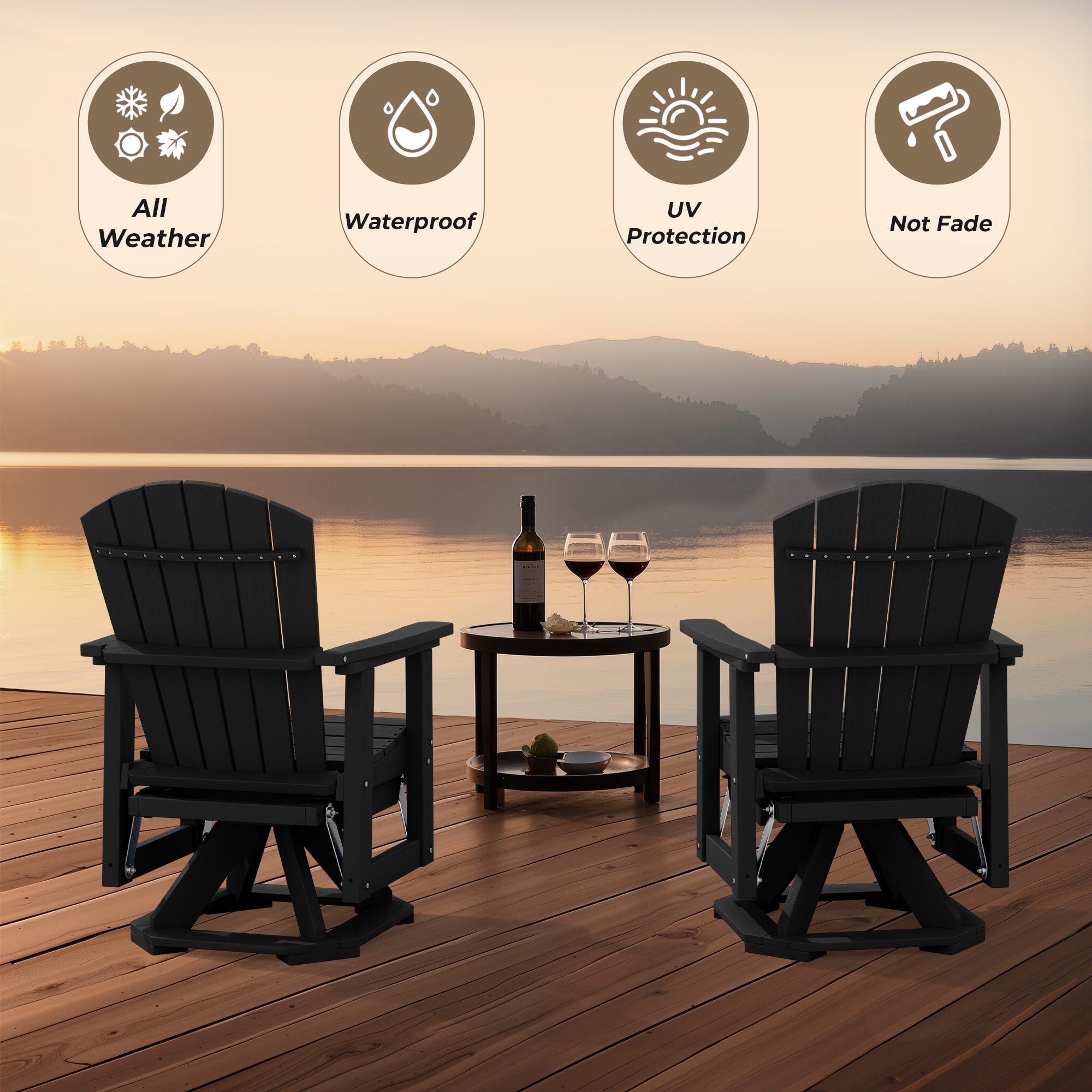 VOUA PE-QWSC-BK Patio-Chairs - View #6