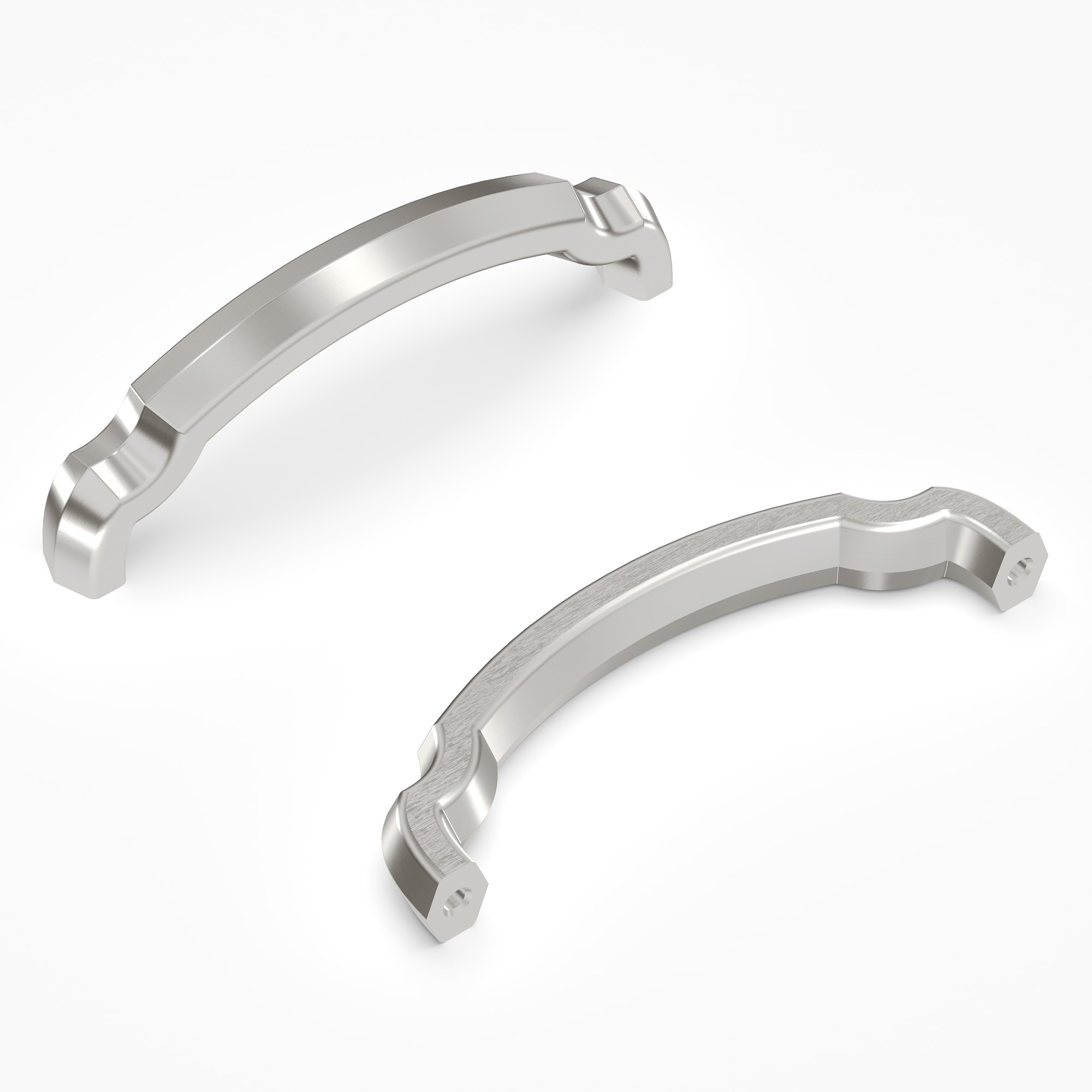 Hickory Hardware H077863SN-10B Veranda 3-3/4-in , 96mm Center to Center Satin Nickel Arch Handle Drawer Pulls 10 -Pack