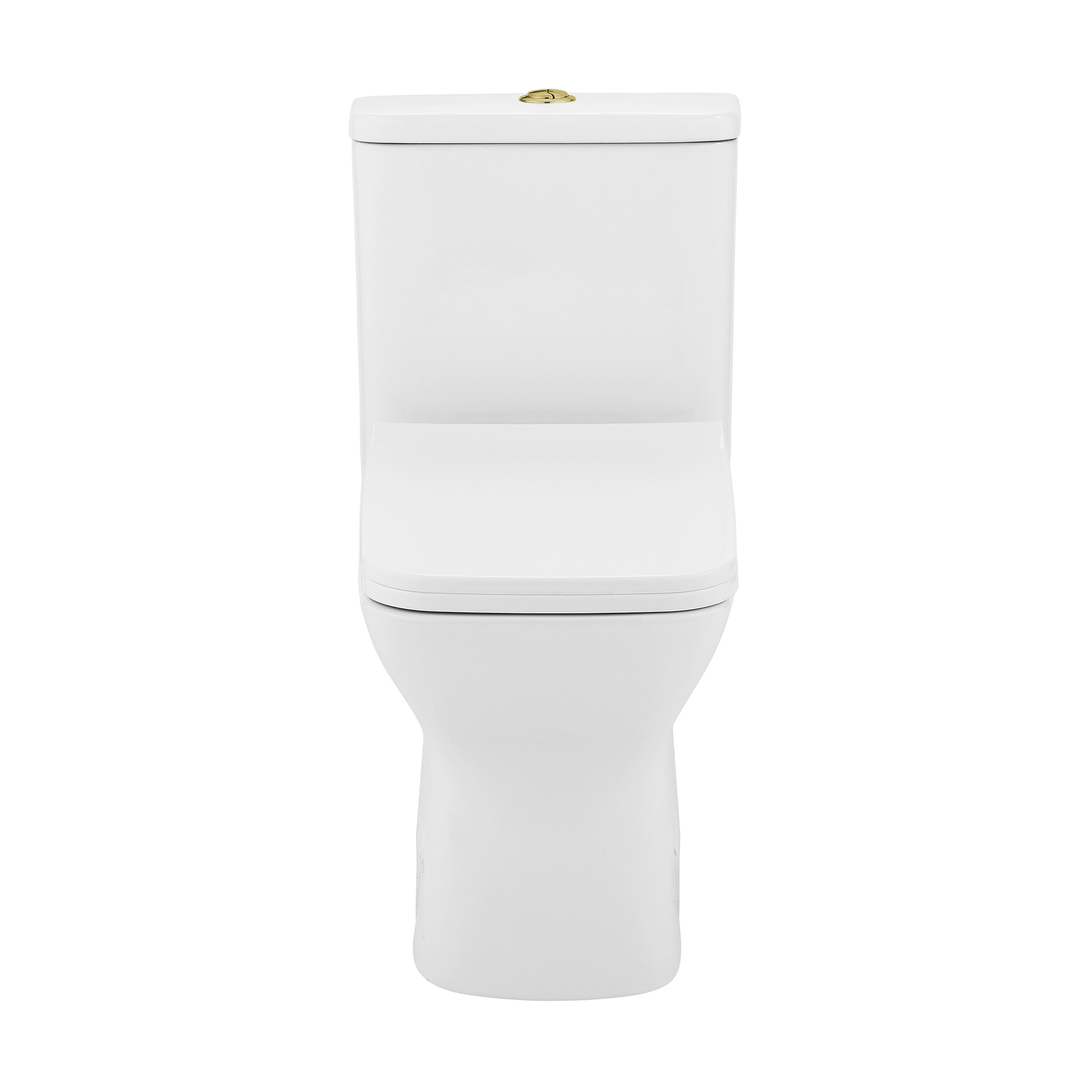 Swiss Madison Charme Glossy White Dual Flush Square Standard Height ...