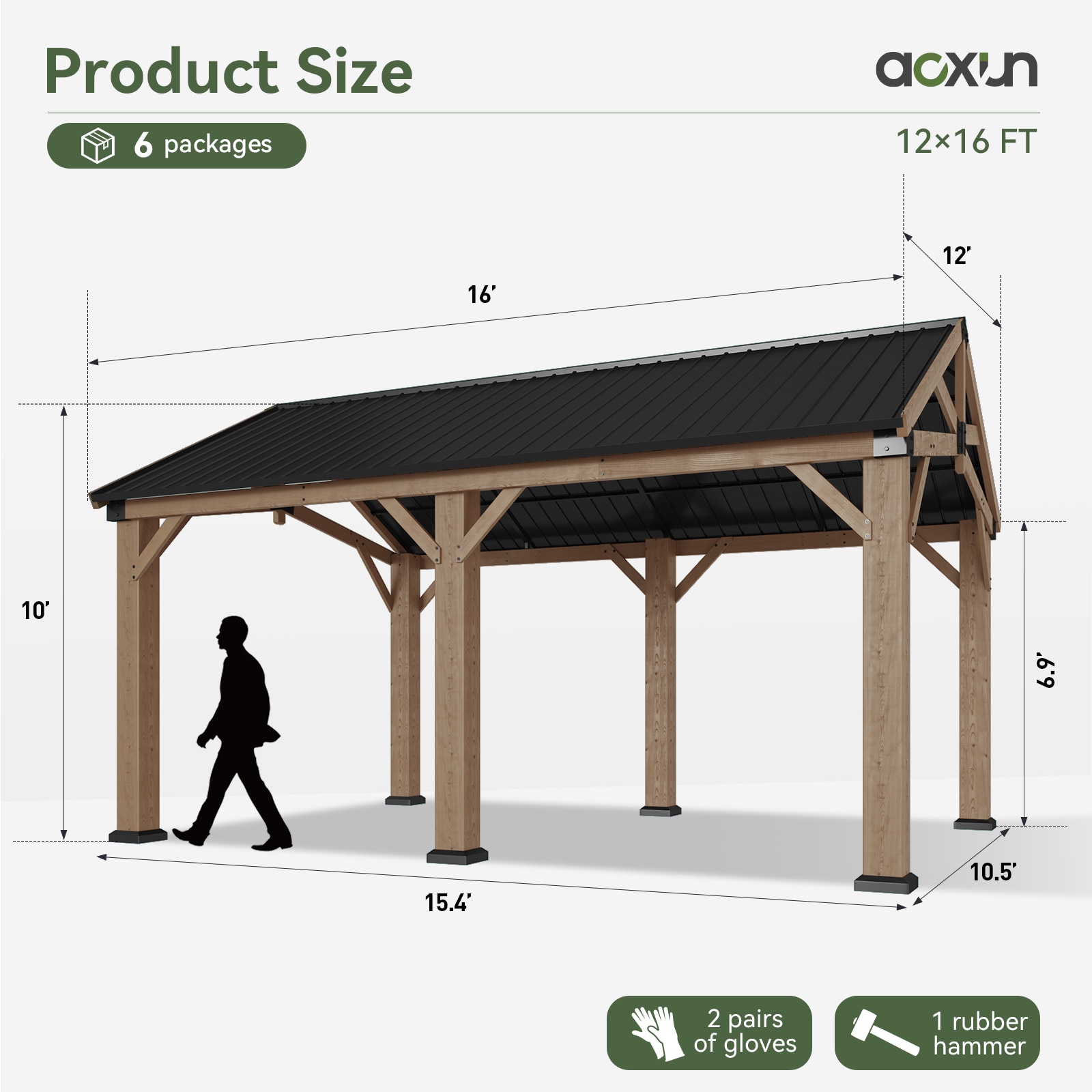 AOXUN G30006 Wood-Resin-Gazebos - View #5