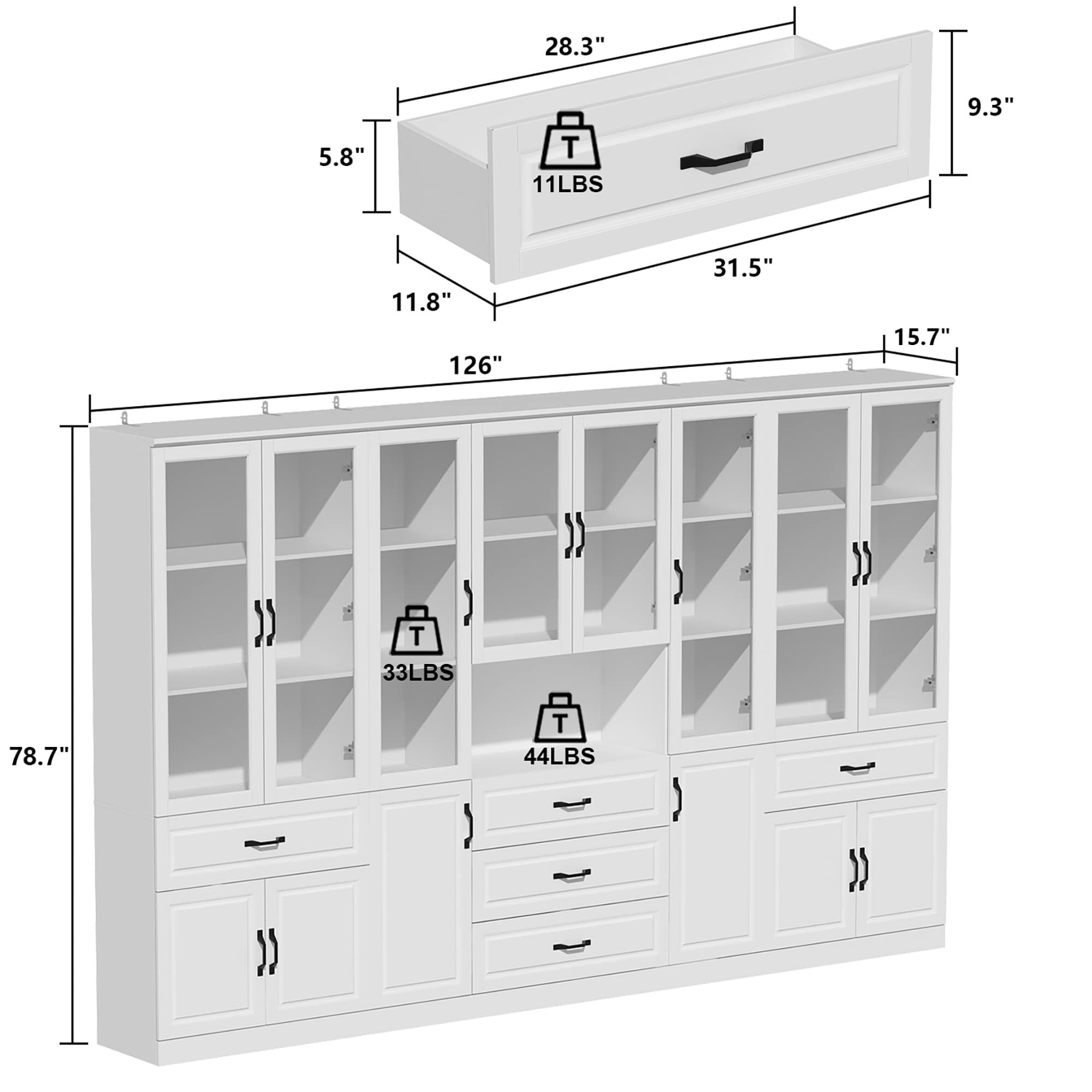 FUFU&GAGA KF020383X2+385L Dining-Kitchen-Storarge - View #11