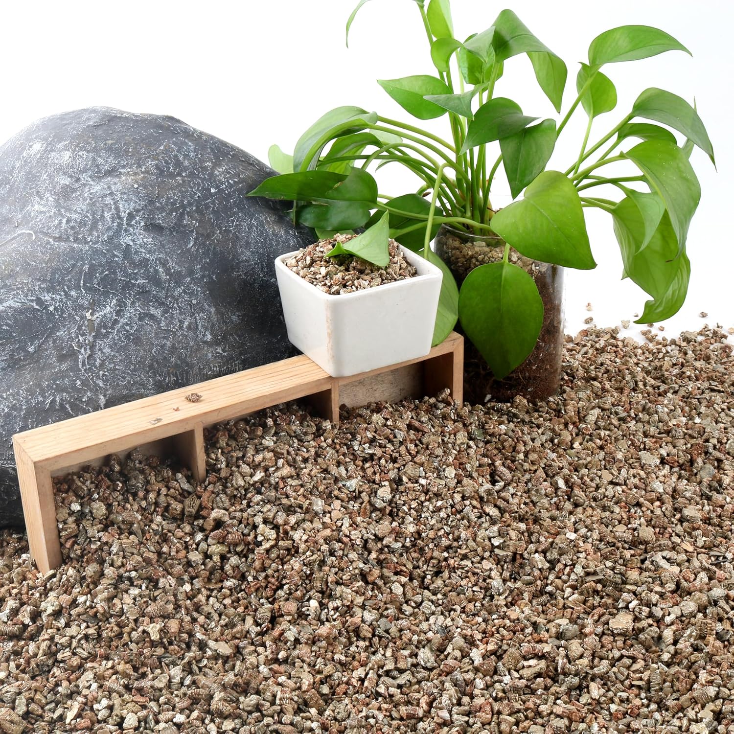 CJGQ - 18 Qt Vermiculite Organic Vermiculite for Plants Horticultural Coarse Vermiculite Natural ...