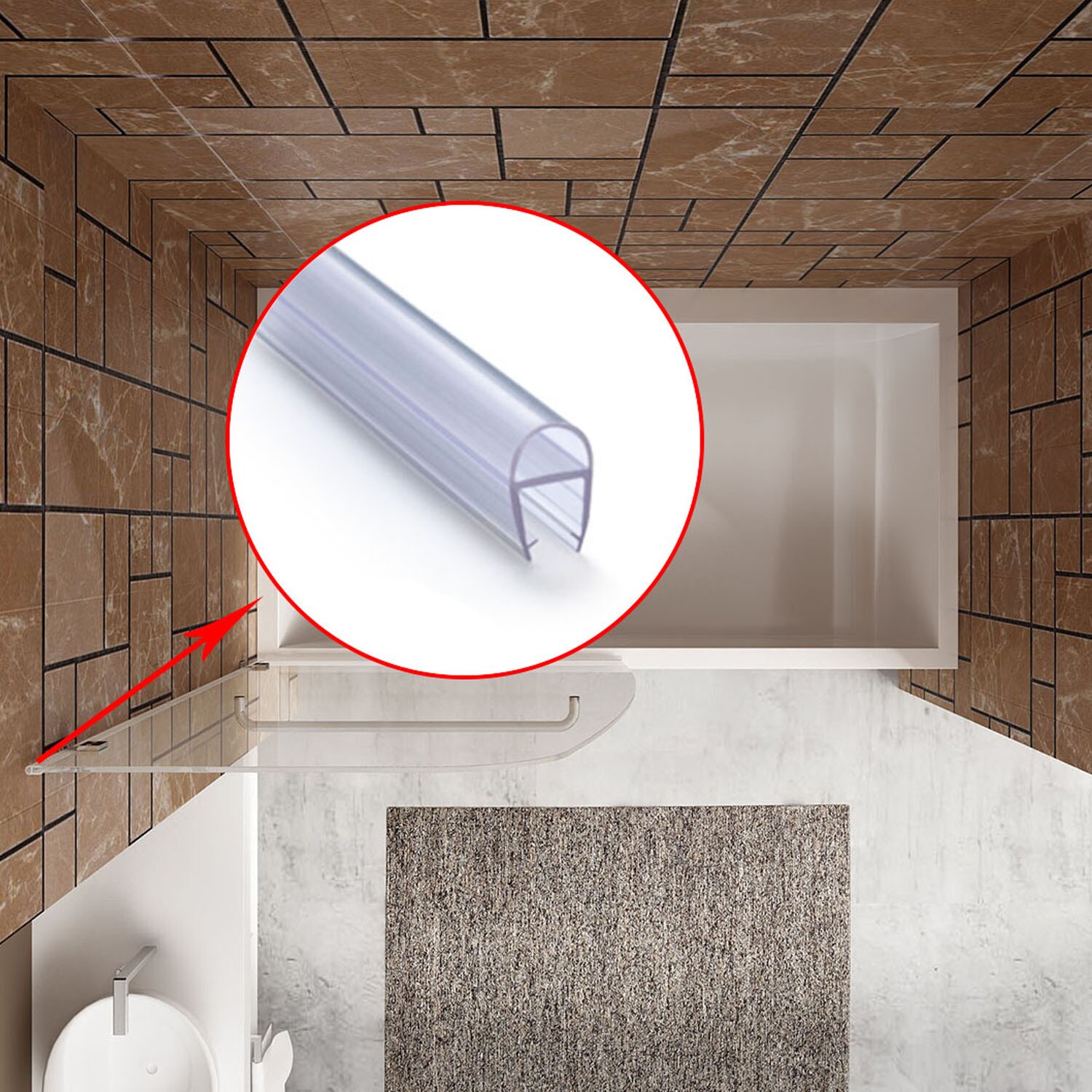 WELLFOR SLL-B020-4872CC Bathtub-Doors - View #4