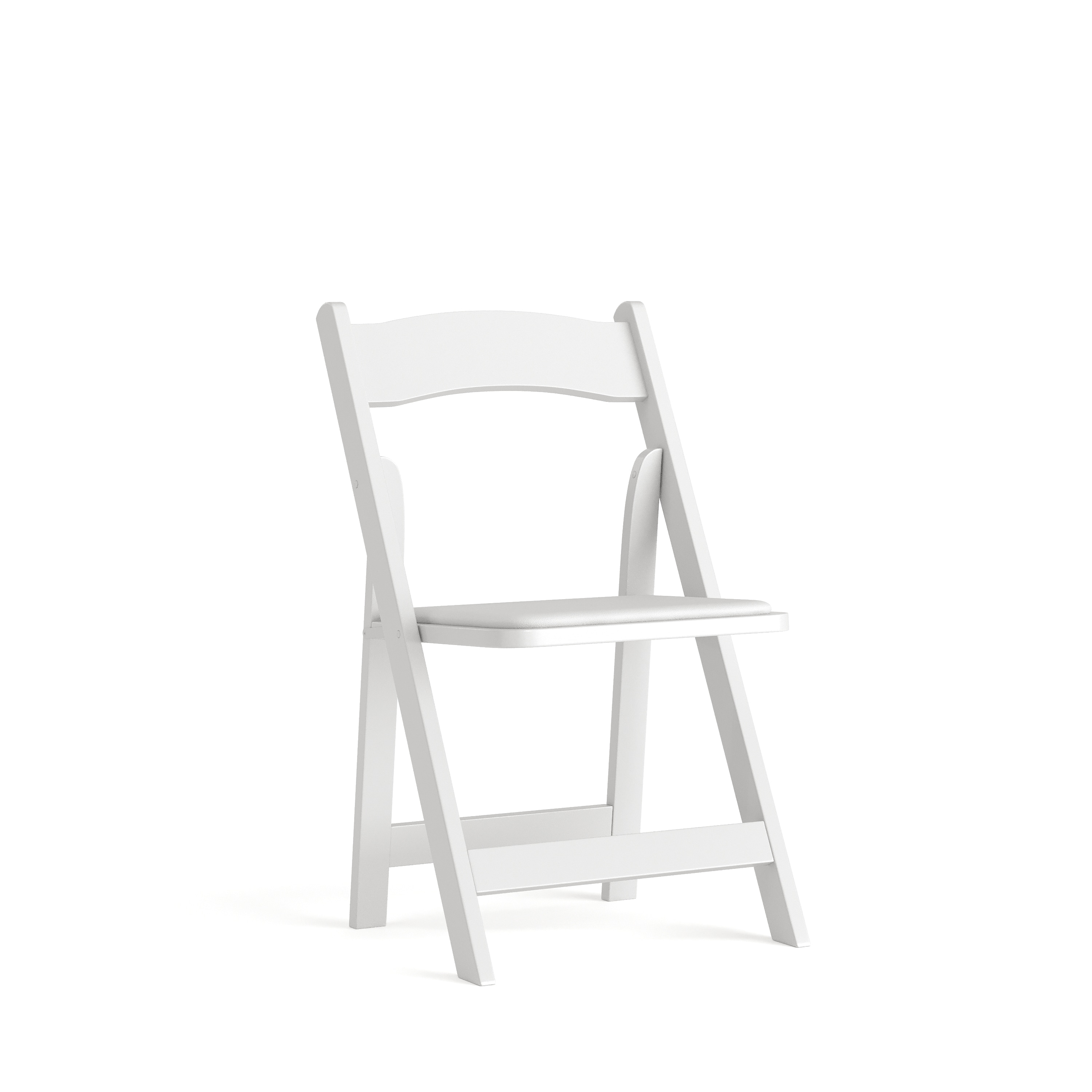 Flash Furniture 812581019728 White Commercial/Residential Standard Folding Chair with Padded Seat ( Outdoor )