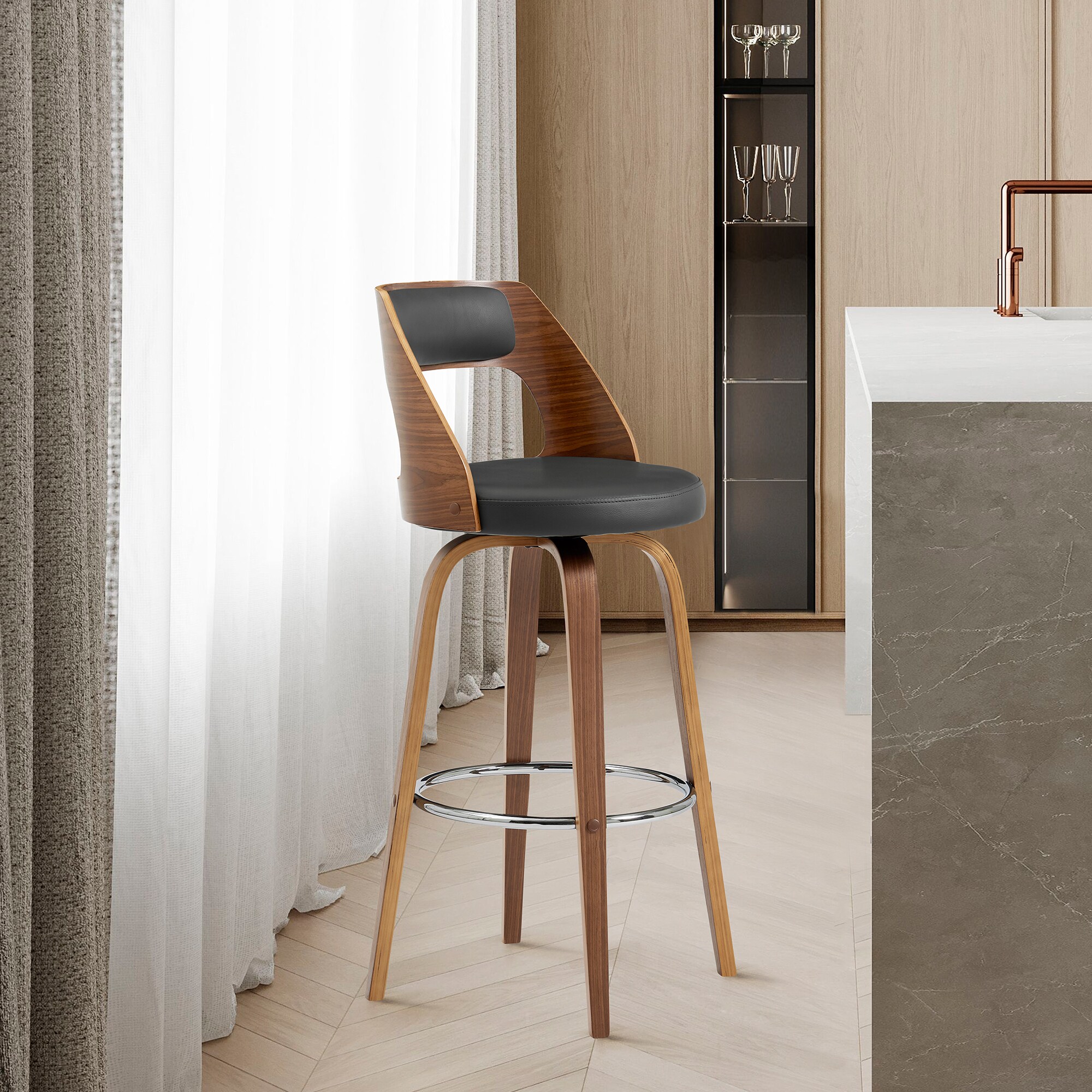 Armen Living LCAXBAWAGR30 stools - View #8