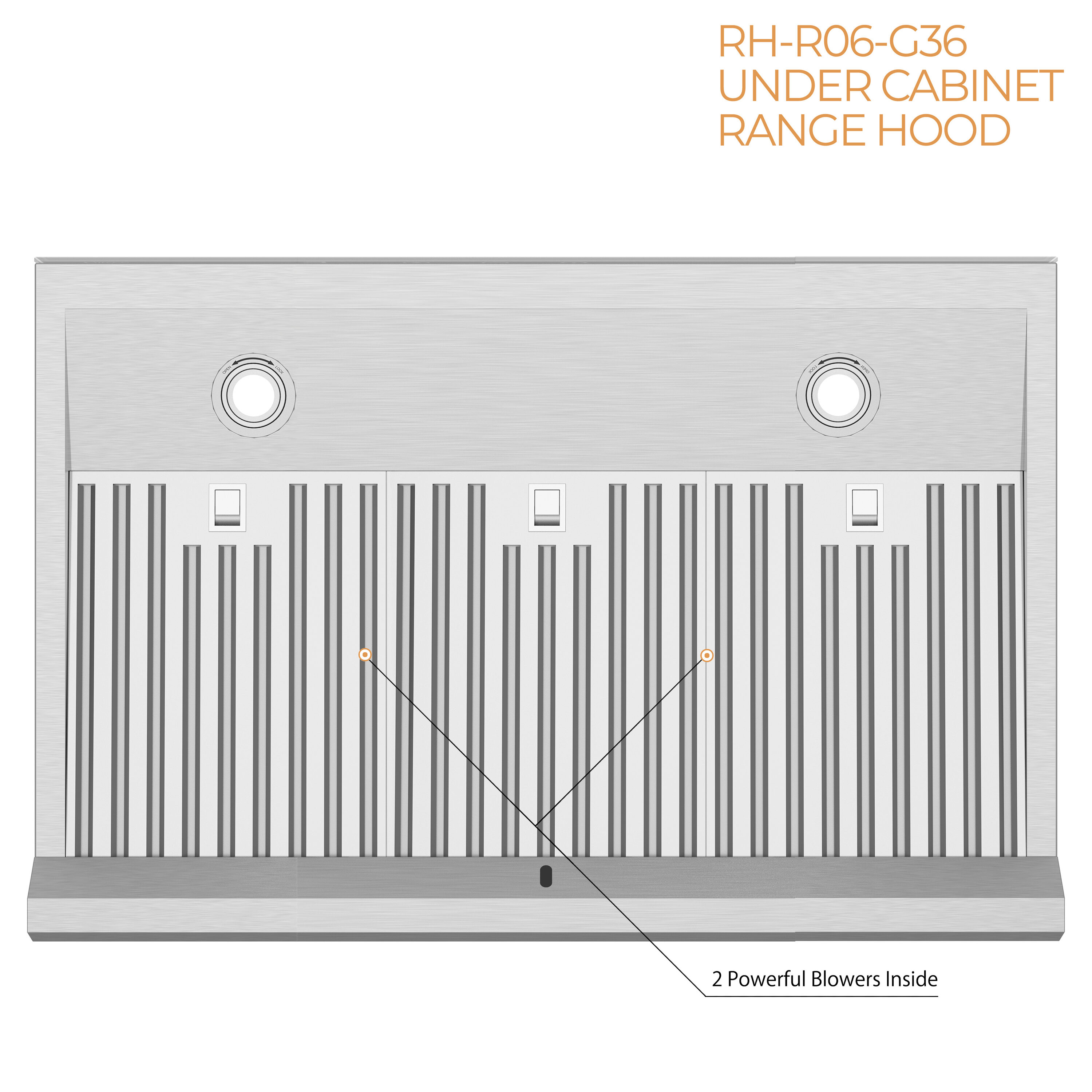 Awoco RH-R06-G36 Undercabinet-Range-Hoods - View #5