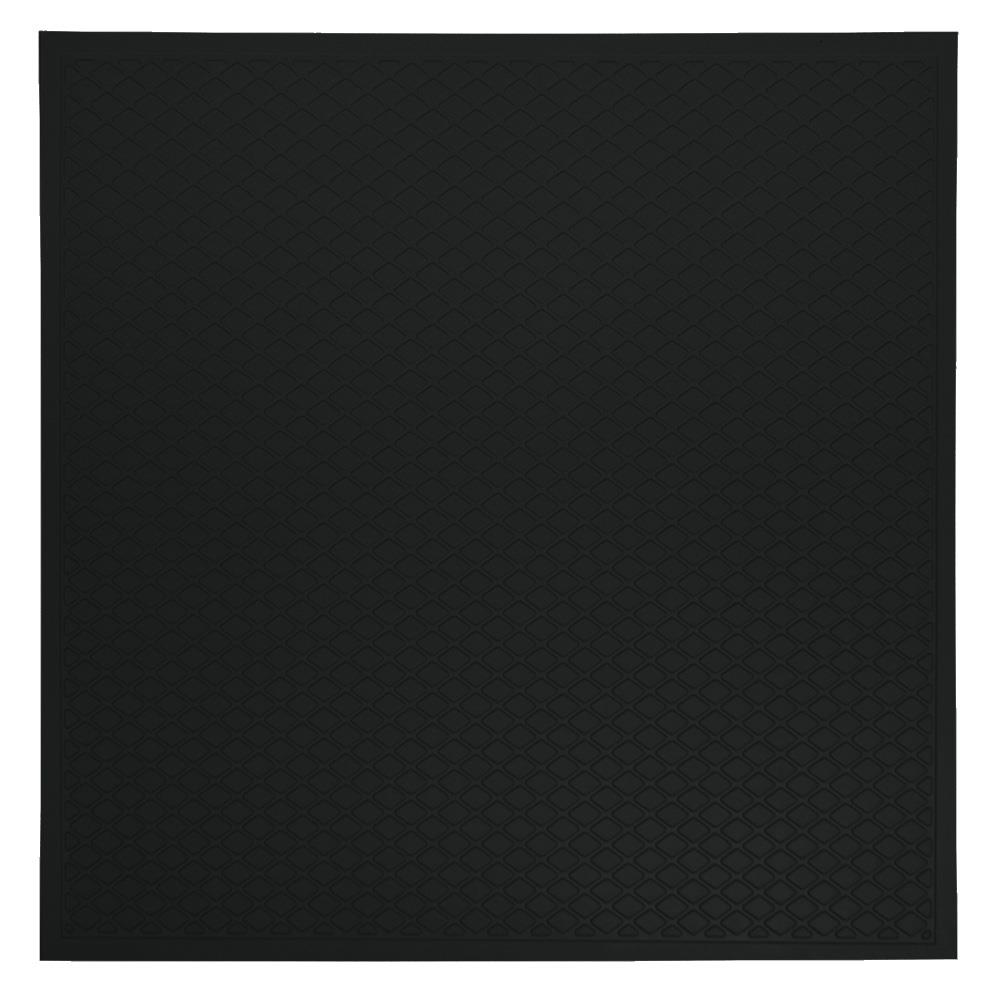 Flexco White/Black 24-in x 24-in Vinyl Tile Flooring (5.06-sq ft)