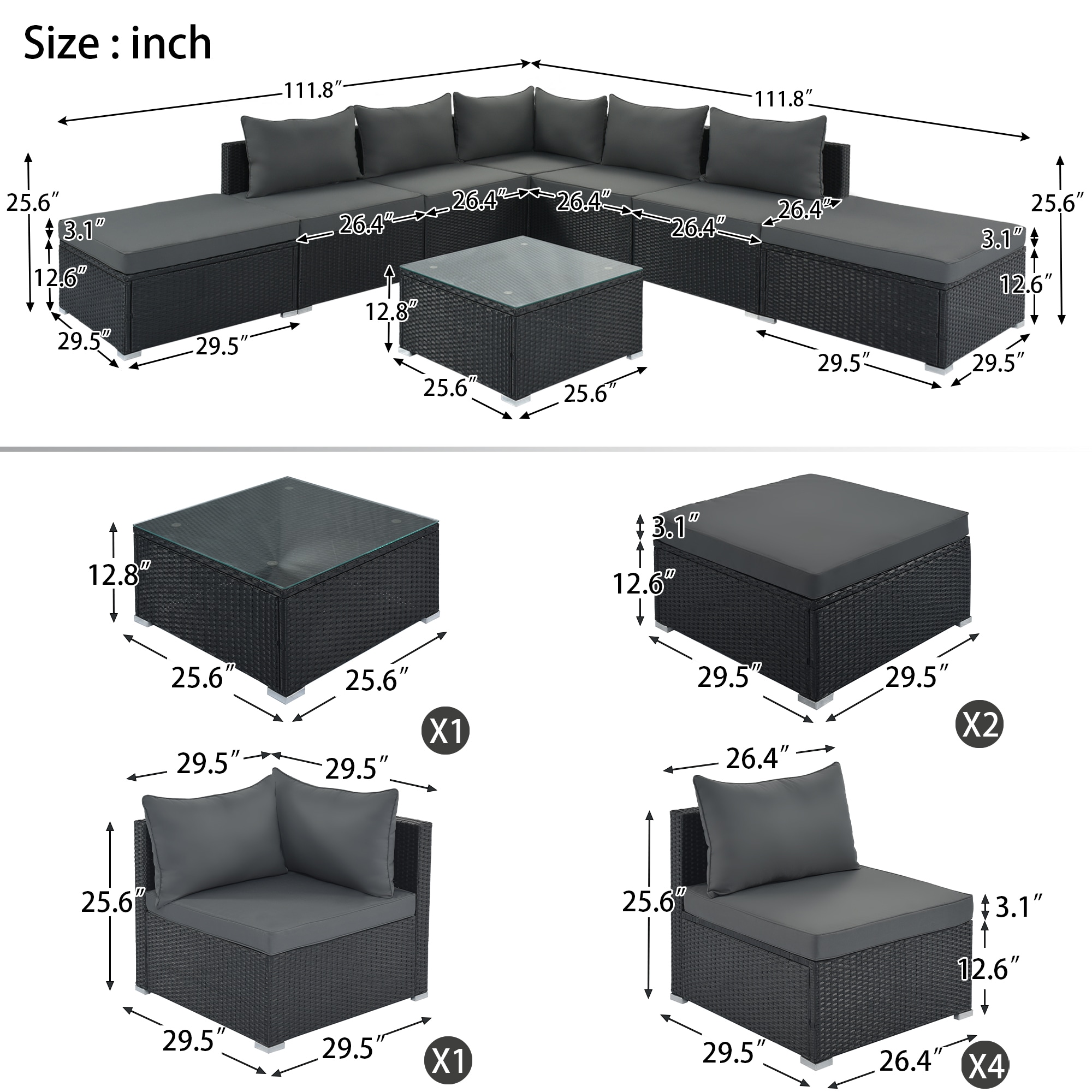 Dimakai DK-GO-17AAE Patio-Conversation-Sets - View #2