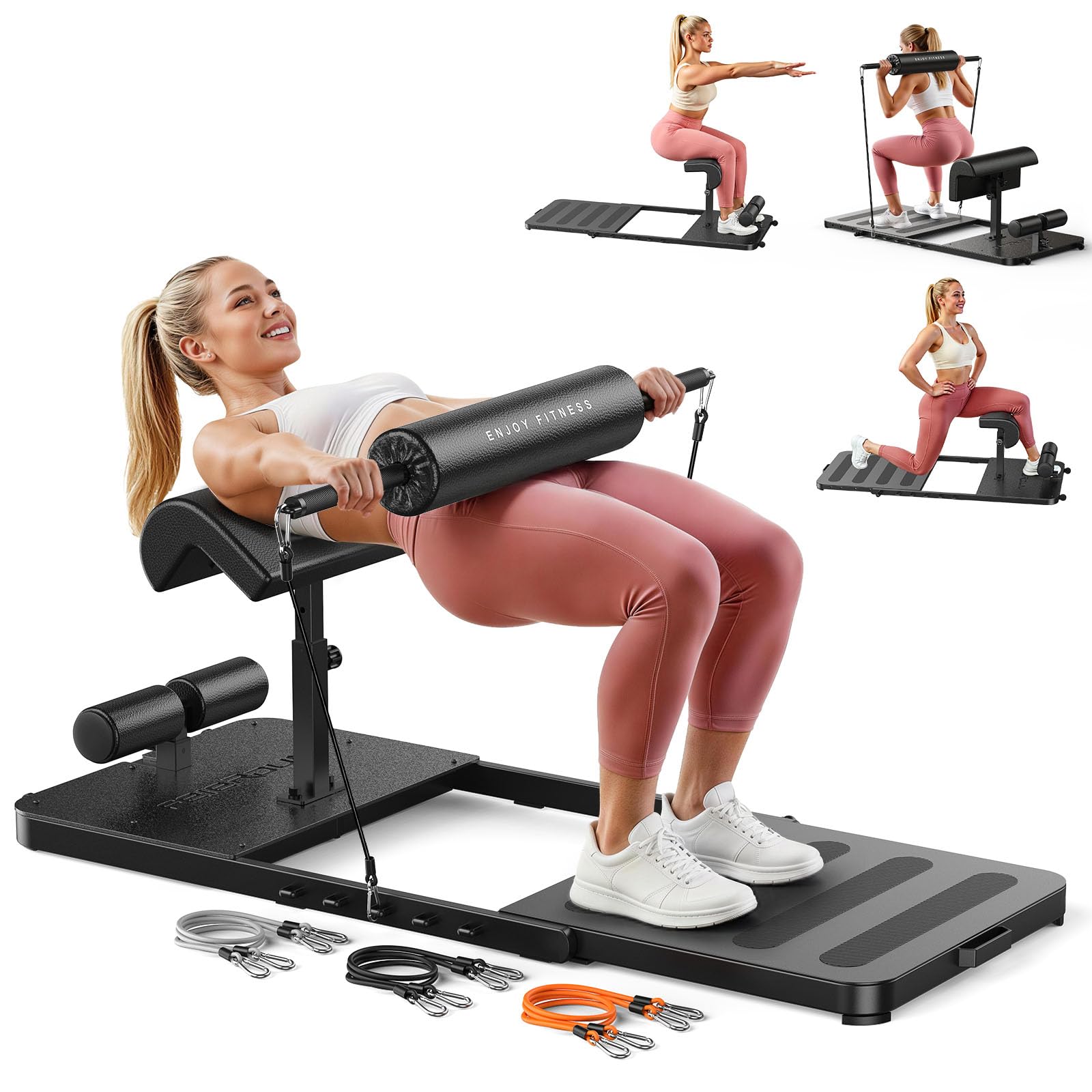 FED Fitness - FEIERDUN HT1 Adjustable 6 in 1 Lower Body Trainer  Multi-Function Hip Thrust and Si...