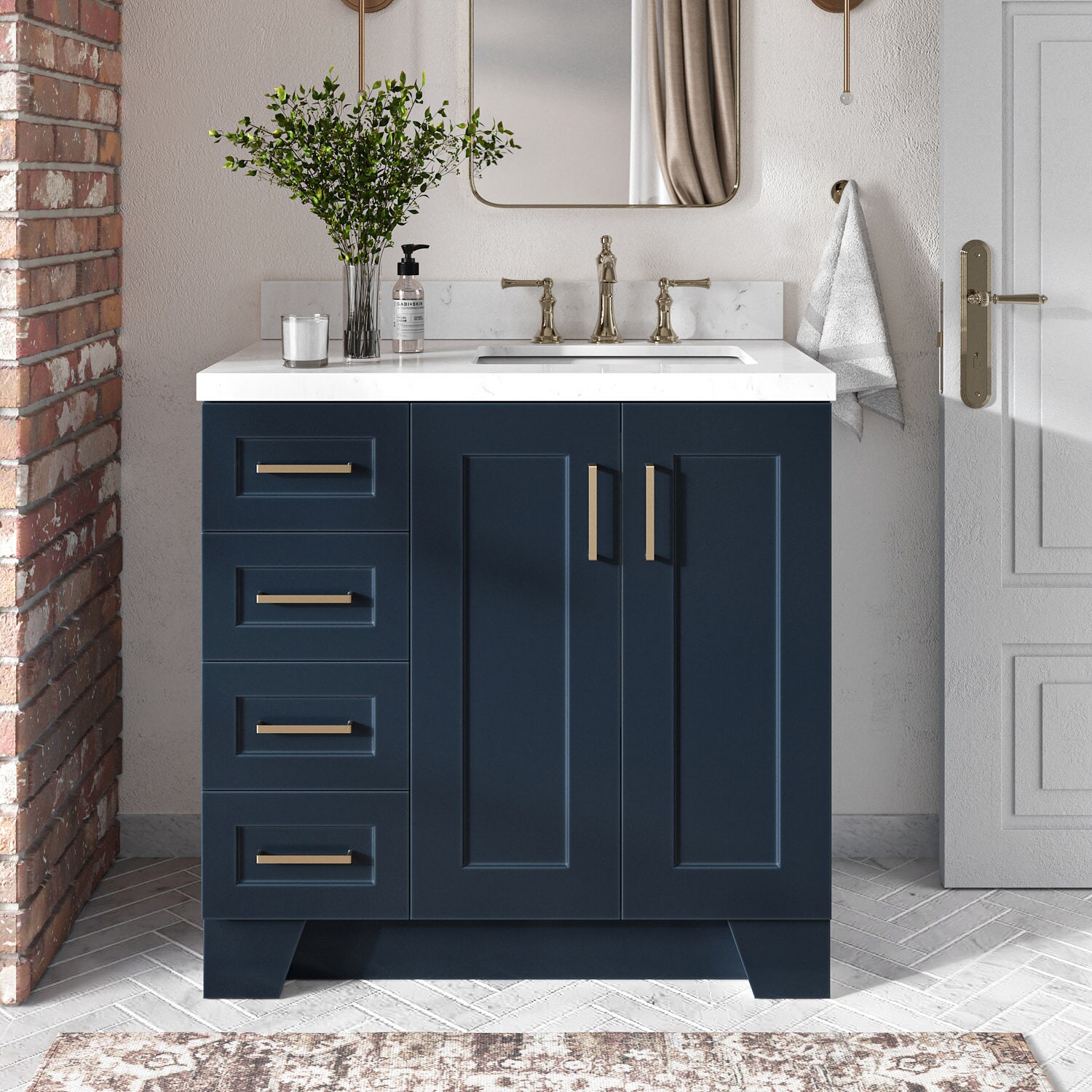 ARIEL Q036S-R-BC-MNB vanities - View #2