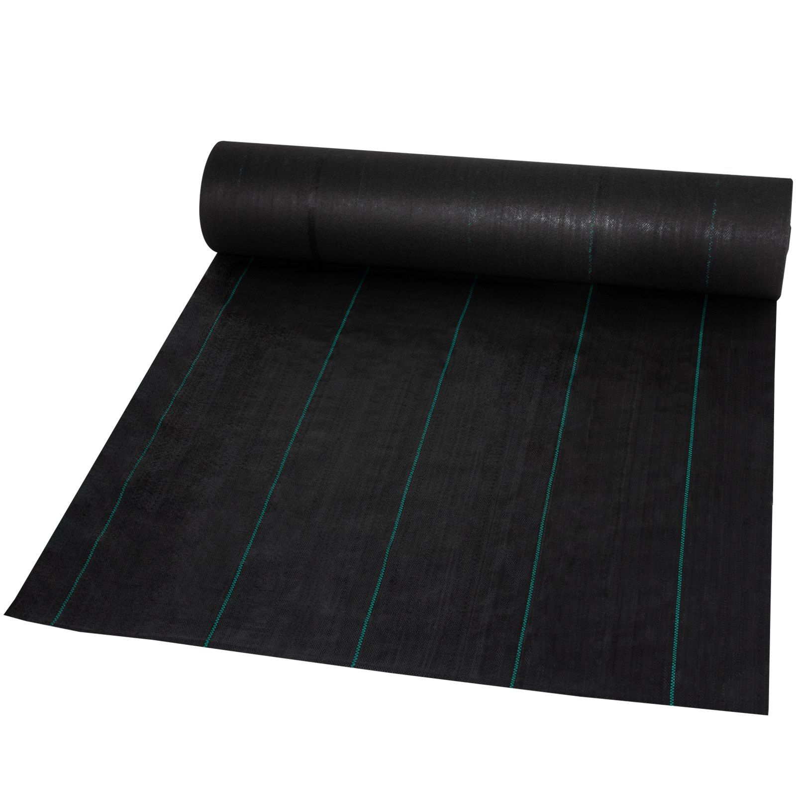Slickblue - 100-ft x 4-ft 5.8-oz Dual Layer Woven and Needle-Punched Landscape Fabric Weed Barrie...