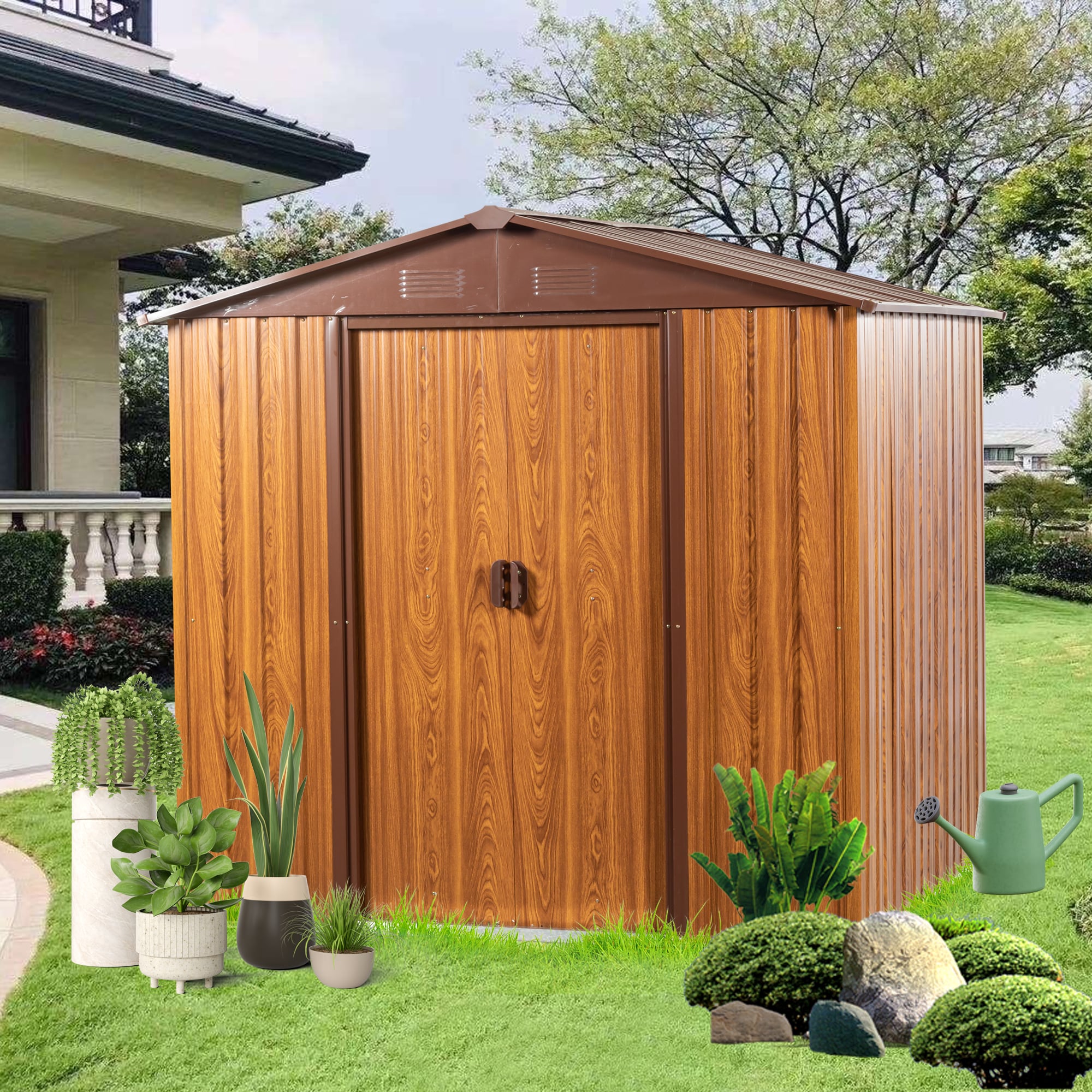 Mondawe MD-WWC71035 Metal-Storage-Buildings-Sheds - View #2