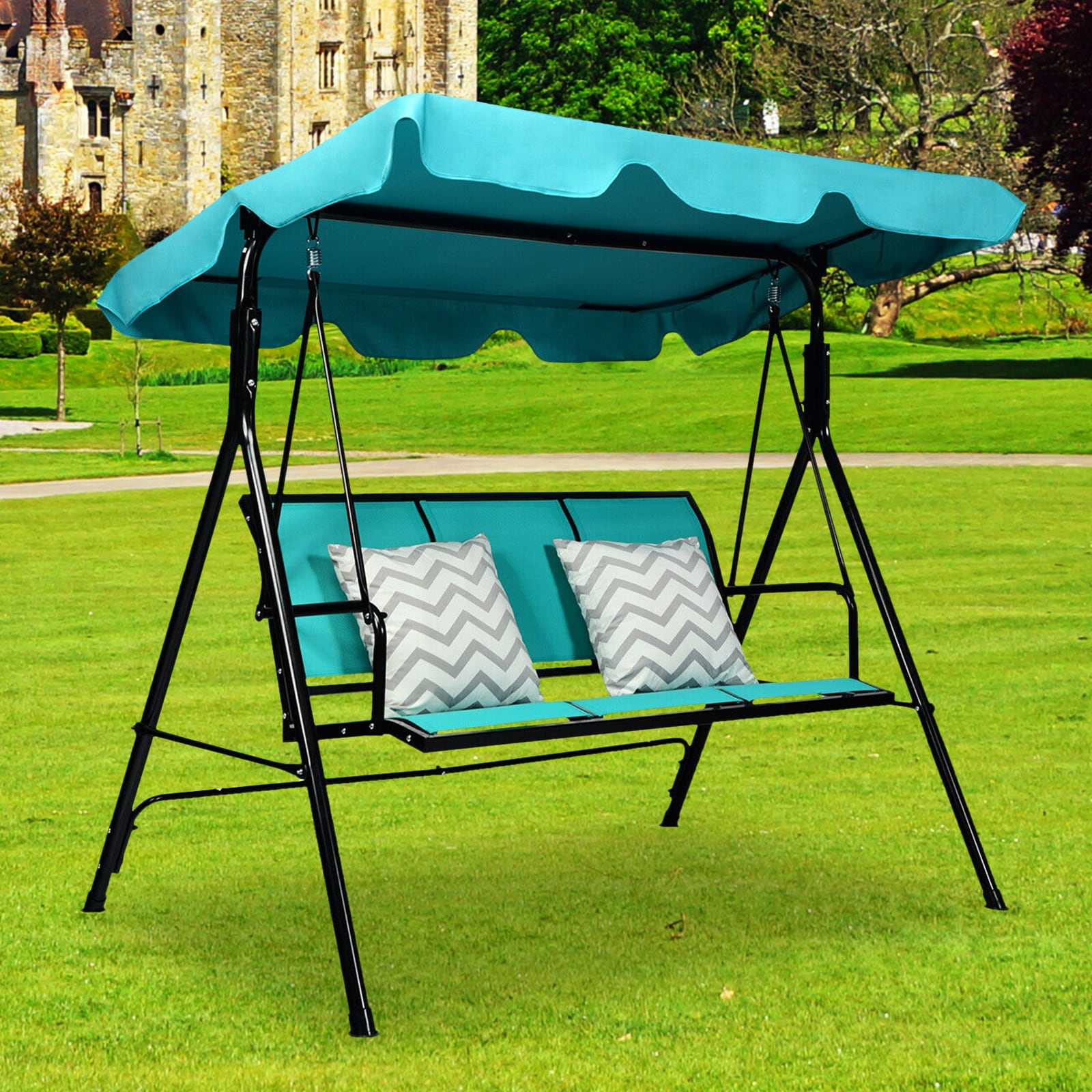 Lowes patio best sale swings with canopy