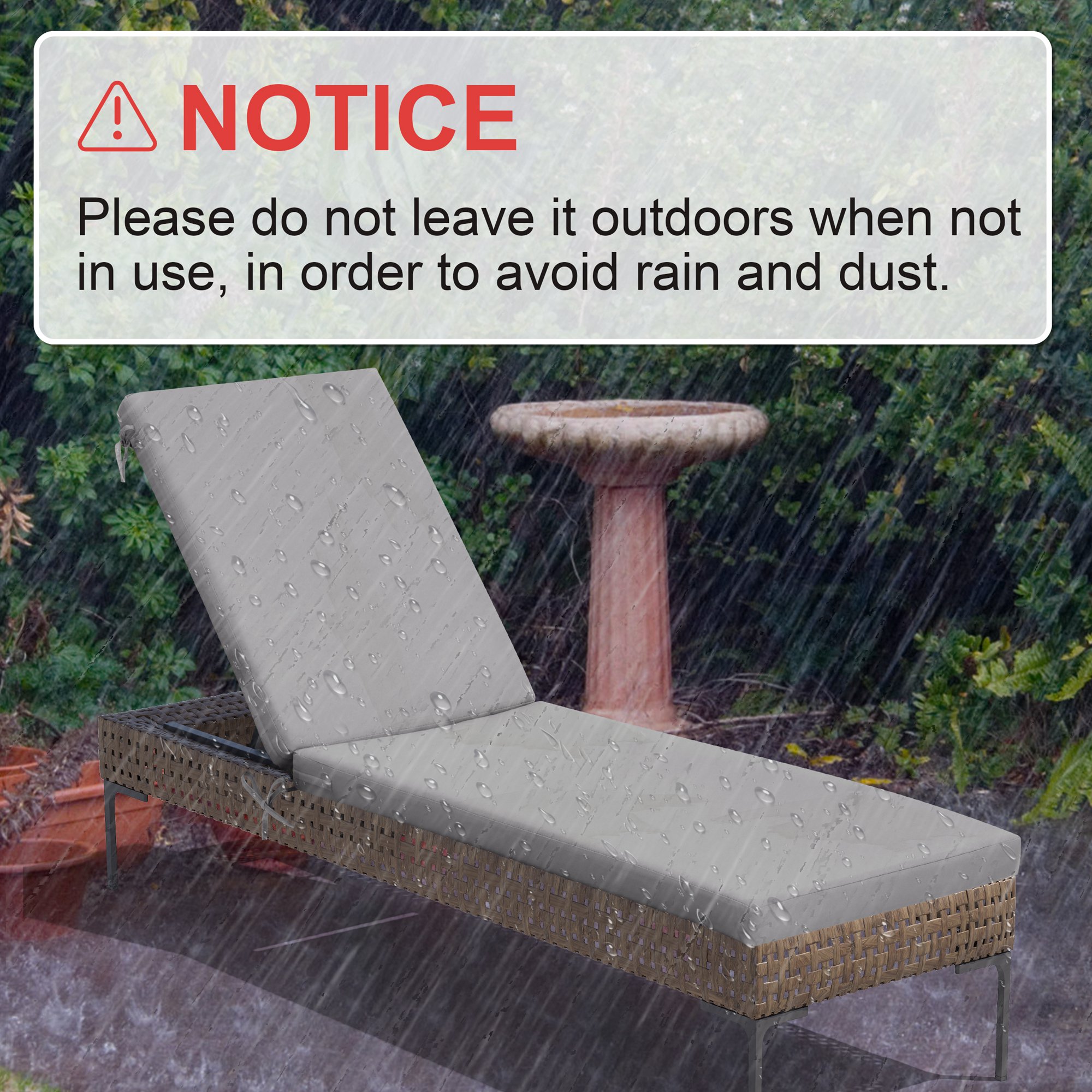 CloudFly CL-CU001LGY80-2 Patio-Furniture-Cushions - View #6