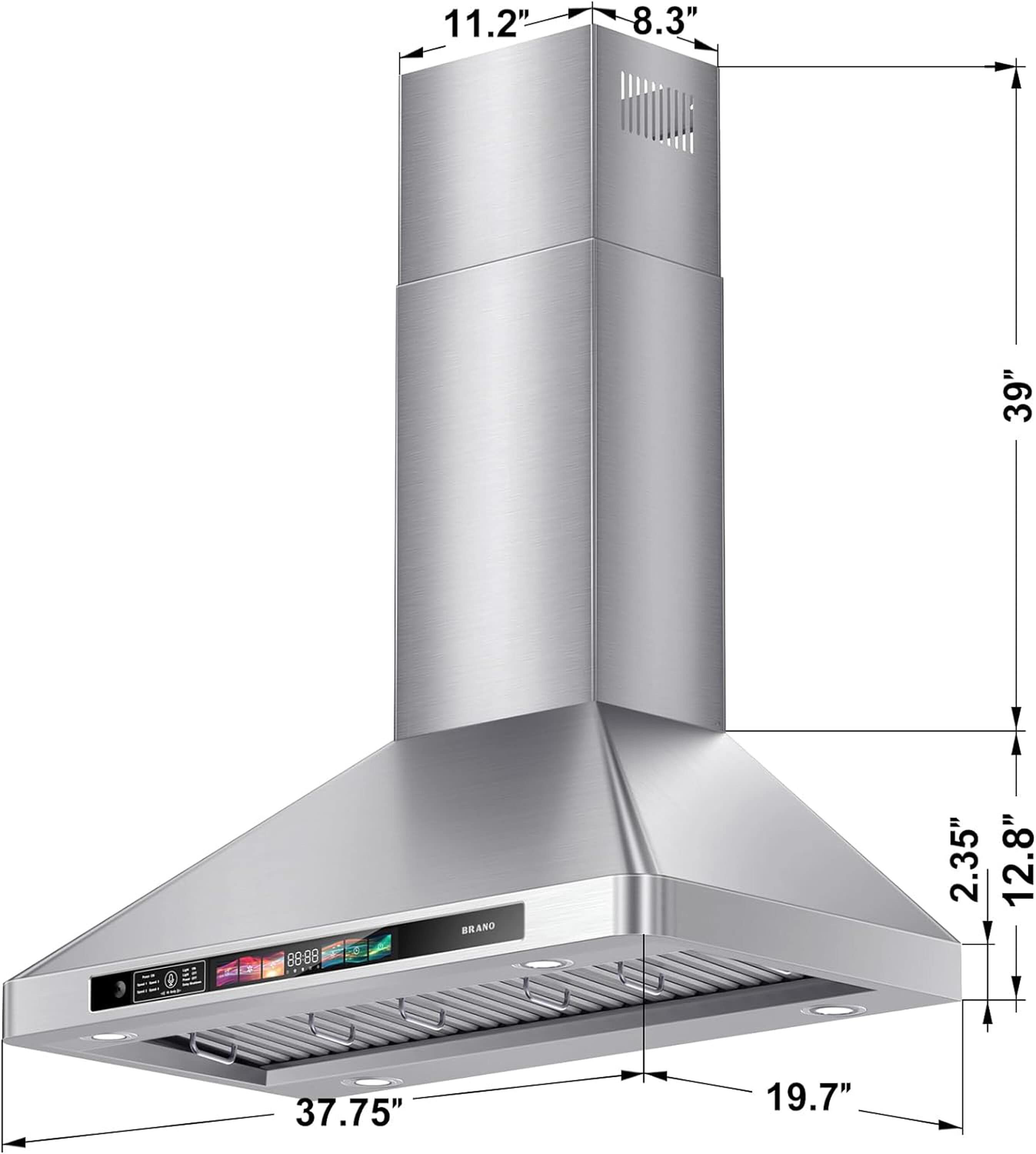 Damerin IU-RD11 Wall-Mounted-Range-Hoods - View #4