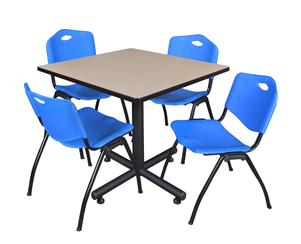Regency TKB4242BE47BE Breakroom Off-white 4-Person Training Table (42-in W x 29-in H)
