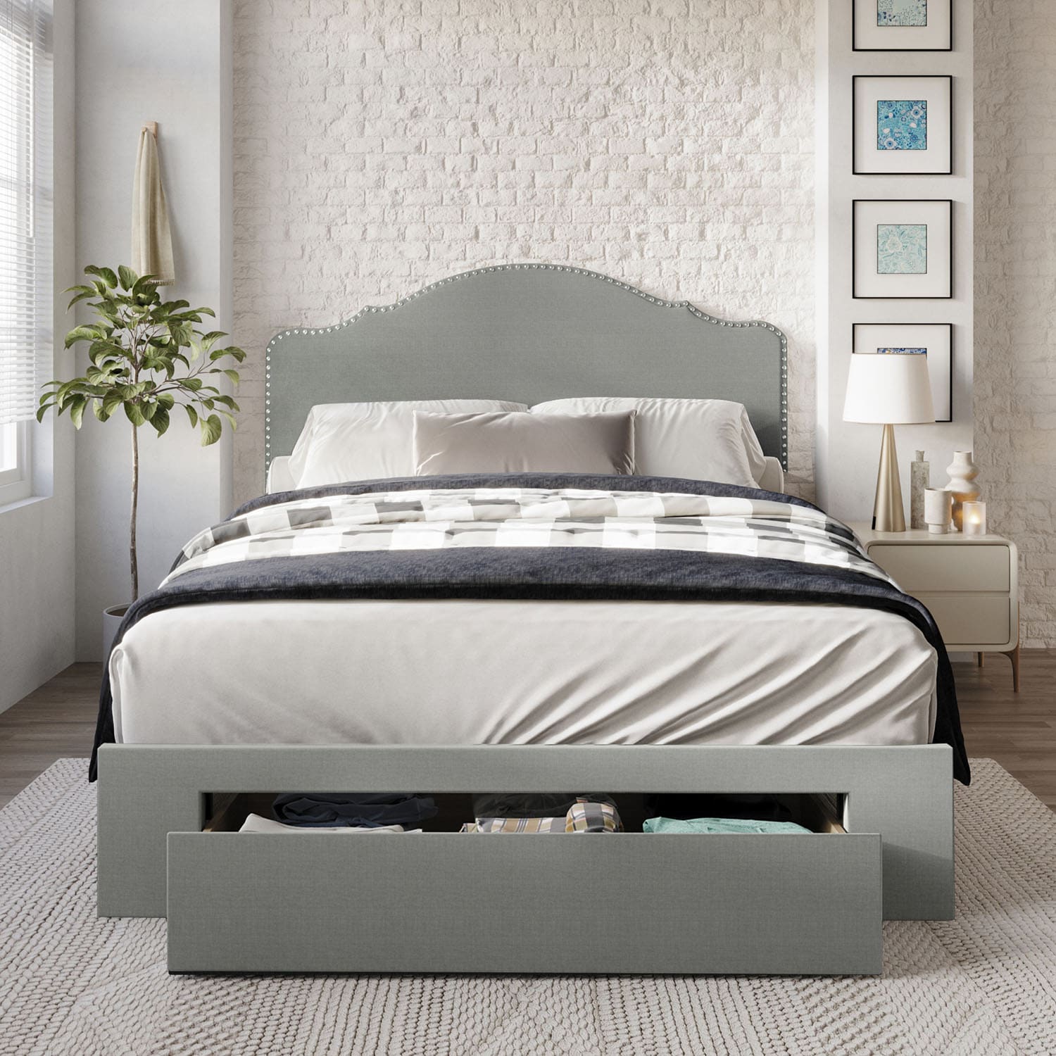 CasePiece C8363TUBS-LGY-LN beds - View #2