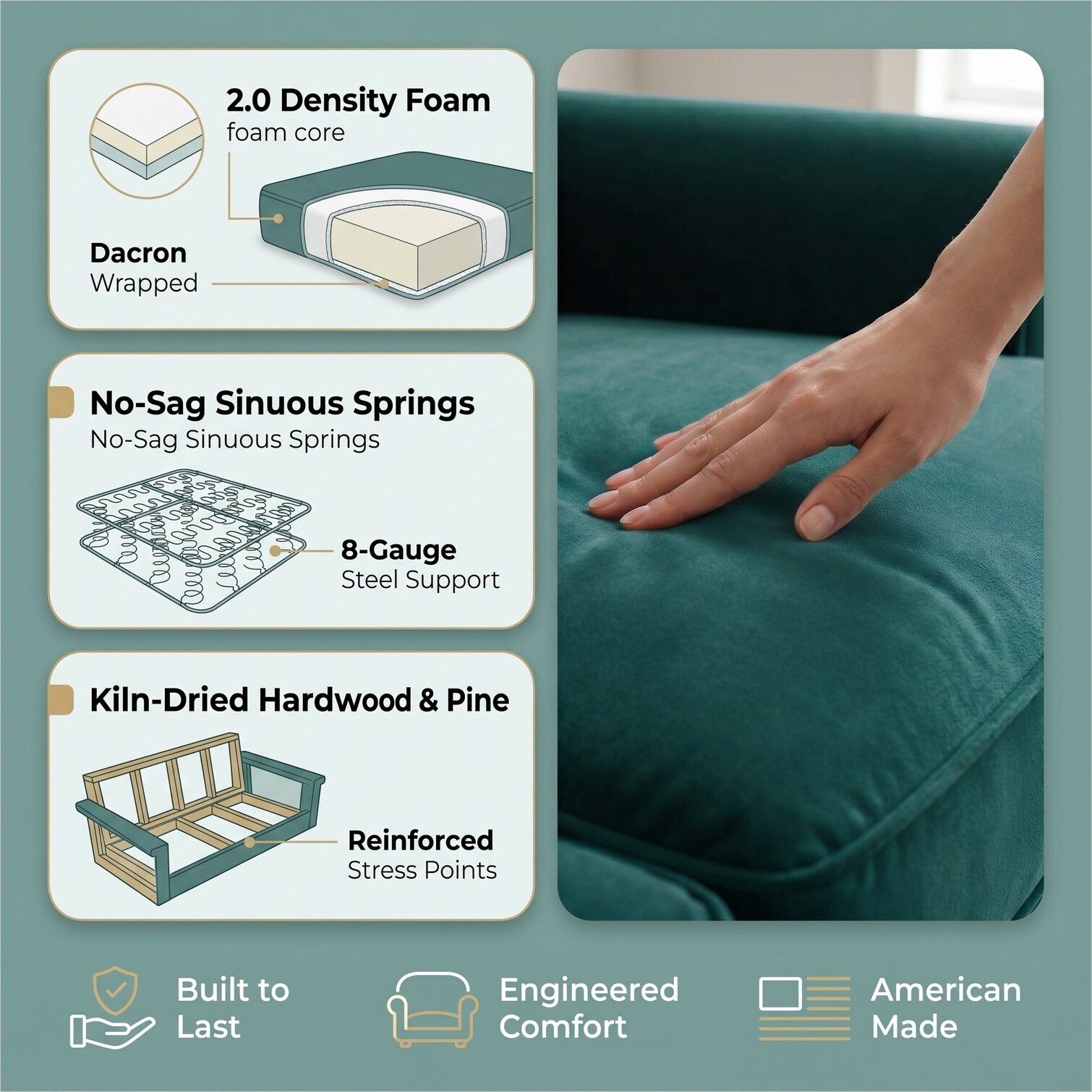 SUNCREAT R0QZG1AKG5PX Sofas-Loveseats - View #6