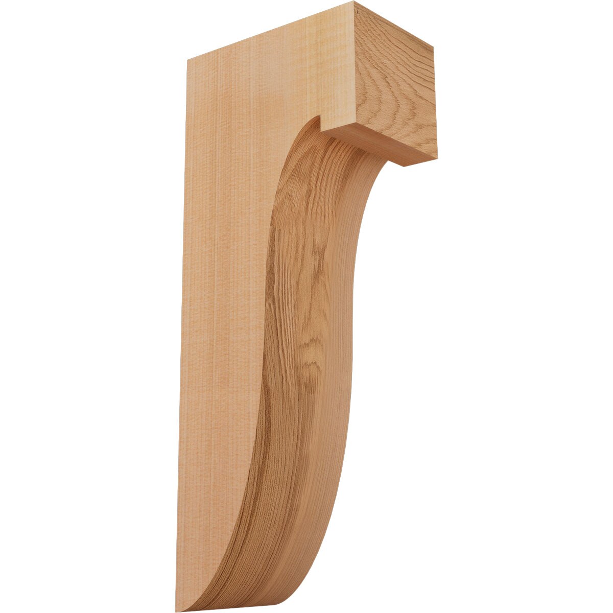 Ekena Millwork COR04X06X14DEL00SWR 3-1/2-in x 6-in x 14-in Del monte Unfinished Western red cedar Wood Paintable/Stainable Corbel